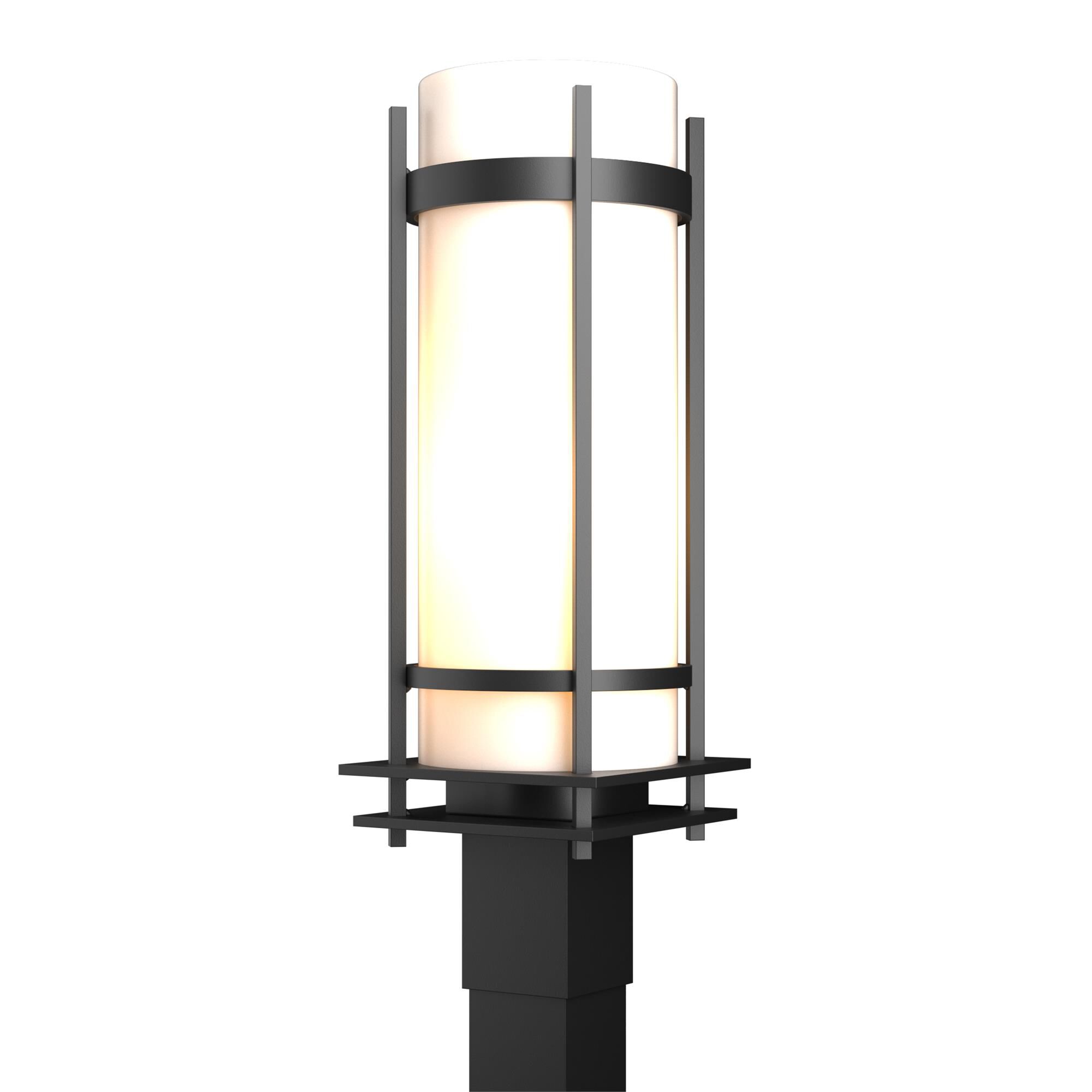 Shown in Coastal Black finish and Opal glass