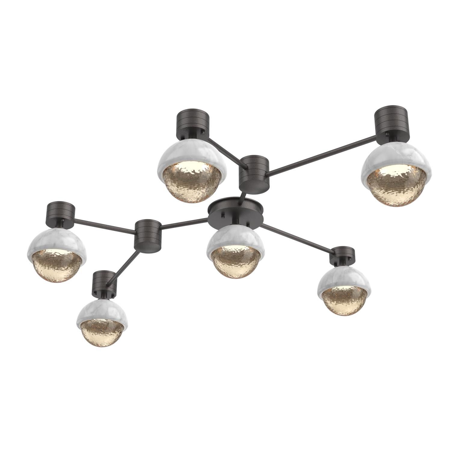 Levi Wilson Cabochon 41 Inch Flush Mount by Hammerton Studio