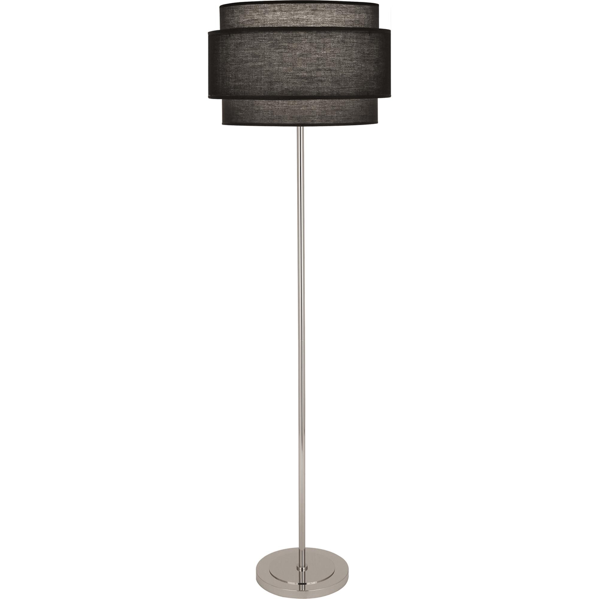 Shown in Polished Nickel finish and Raven Black shade