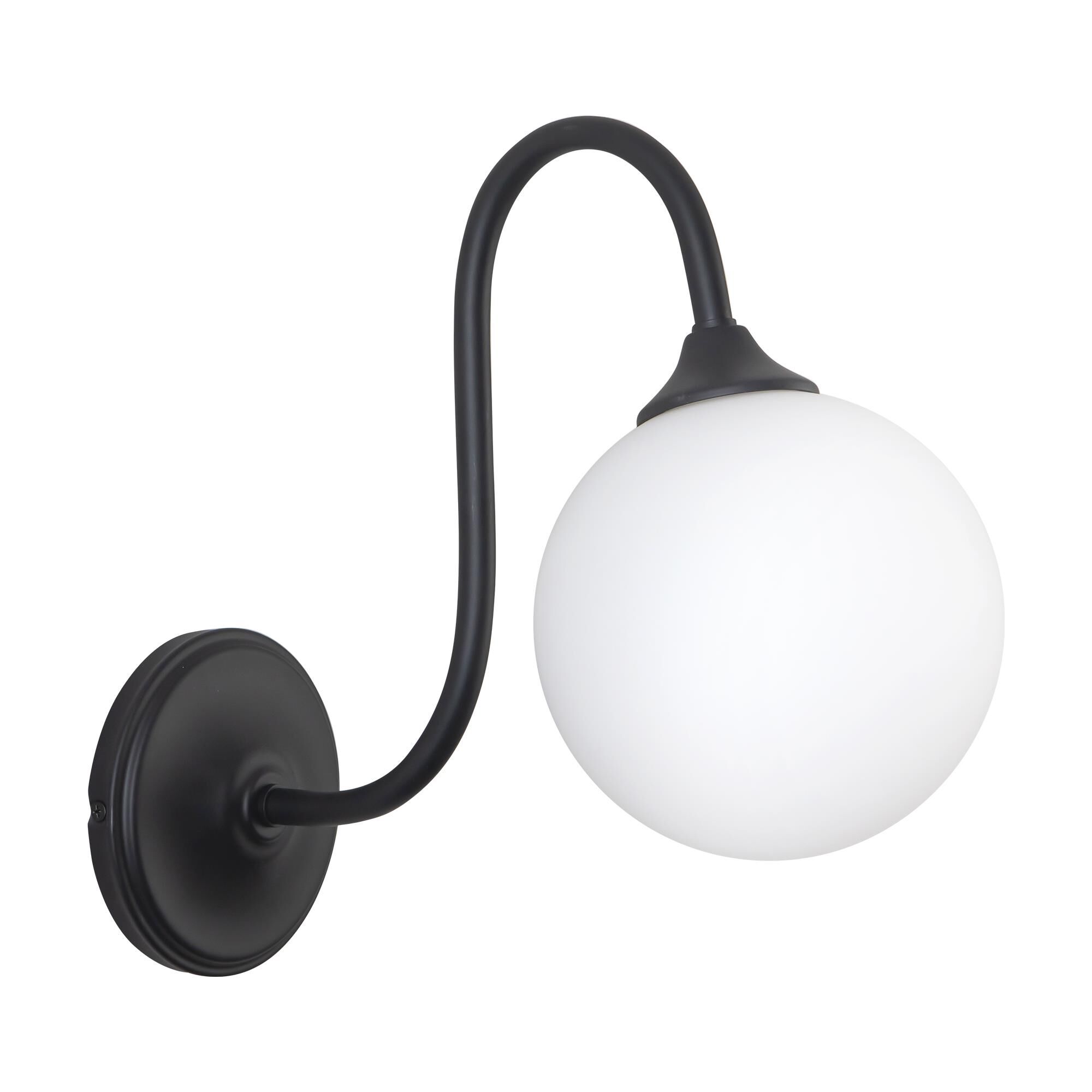 Shown in Matte Black finish and Matte Opal glass
