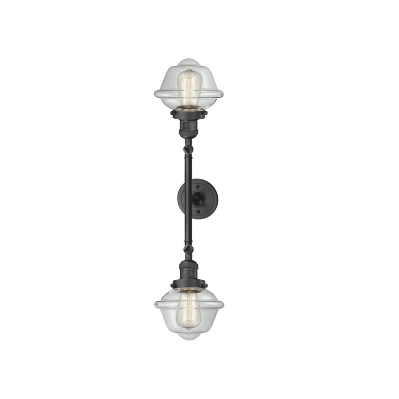 Bruno Marashlian Small Oxford 17 Inch 2 Light Bath Vanity Light by Innovations Lighting