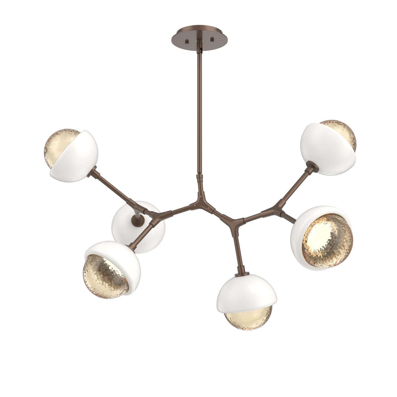 Levi Wilson Cabochon 31 Inch Linear Suspension Light by Hammerton Studio