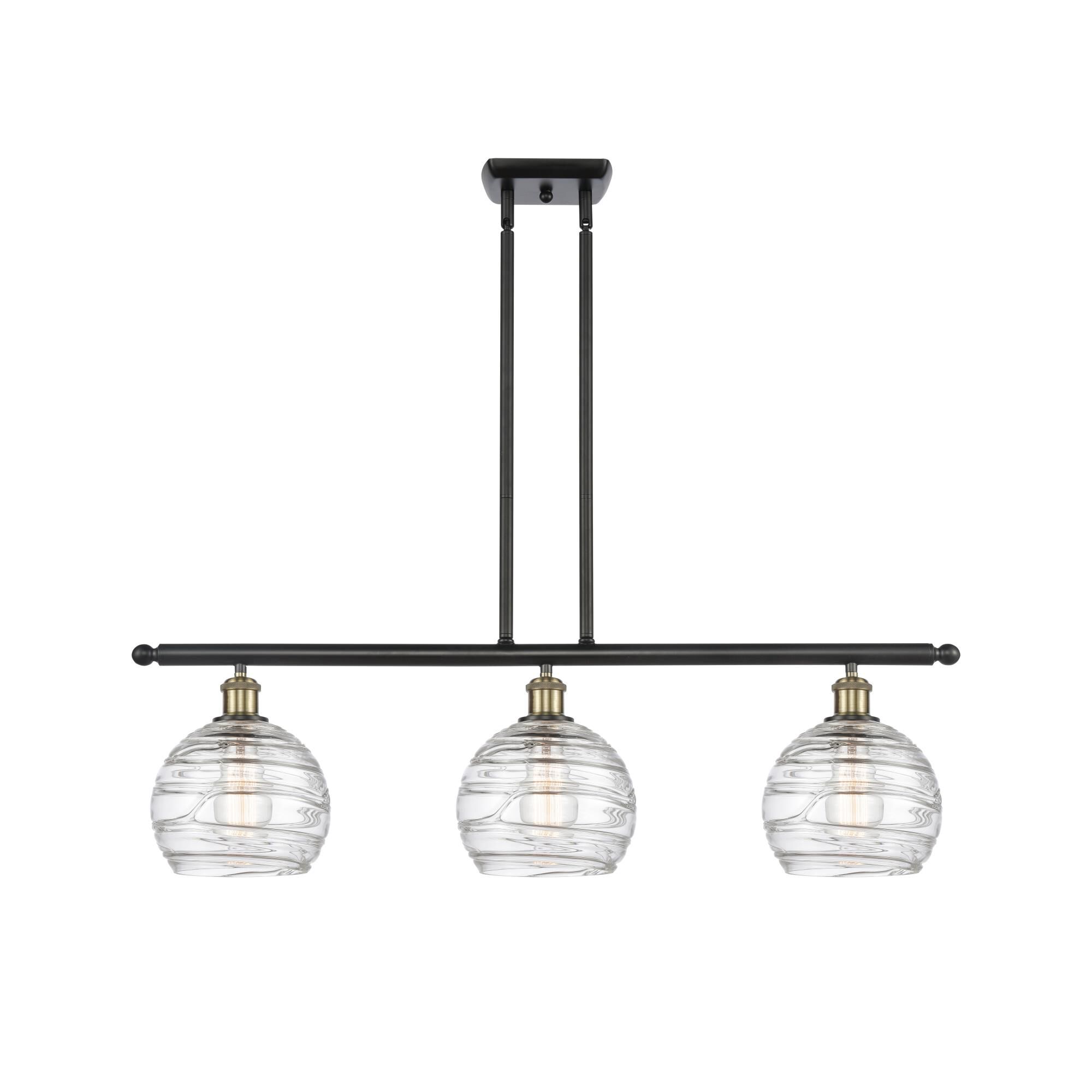 Bruno Marashlian Athens Deco Swirl 36 Inch Linear Suspension Light by Innovations Lighting
