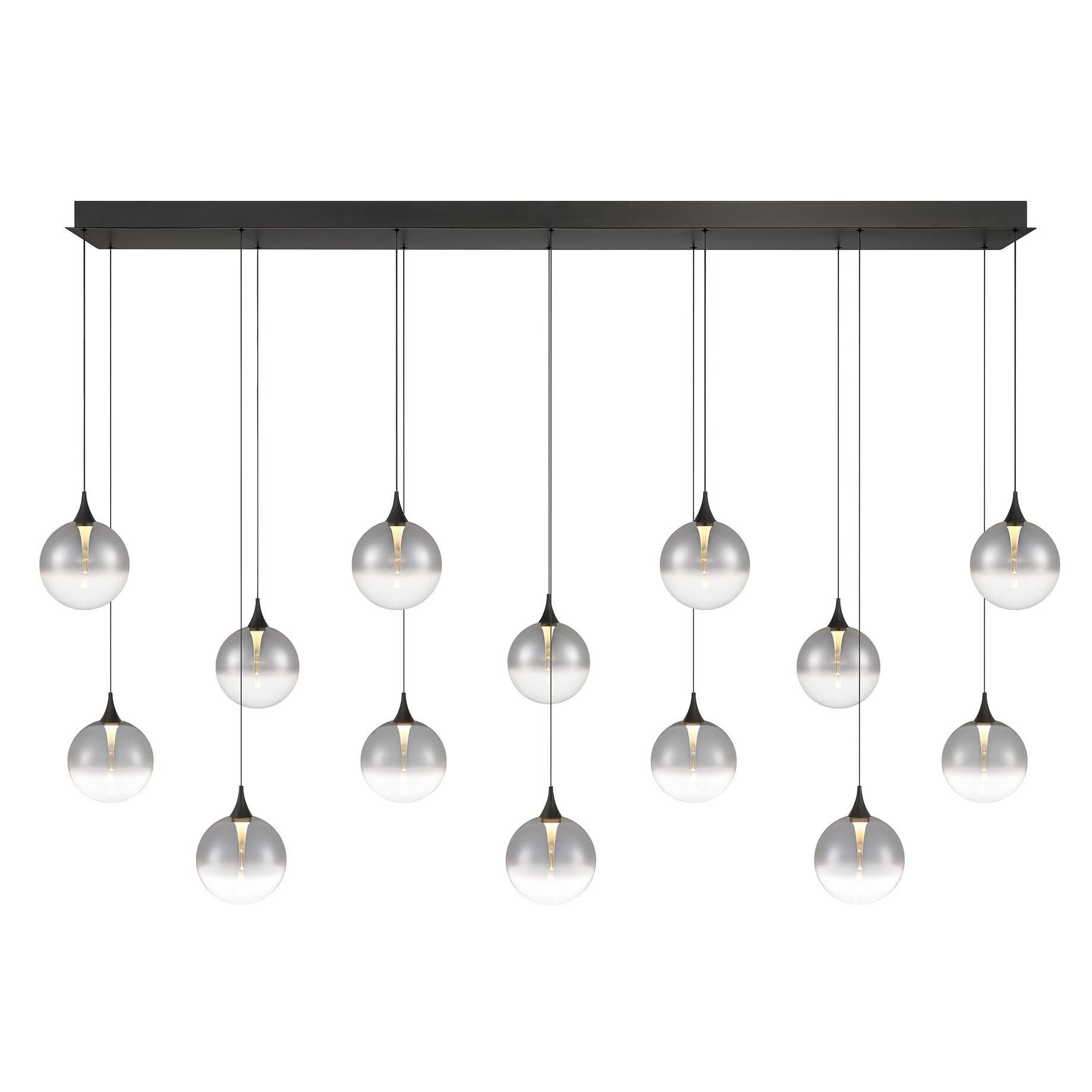 Shown in Black finish and Smoked glass