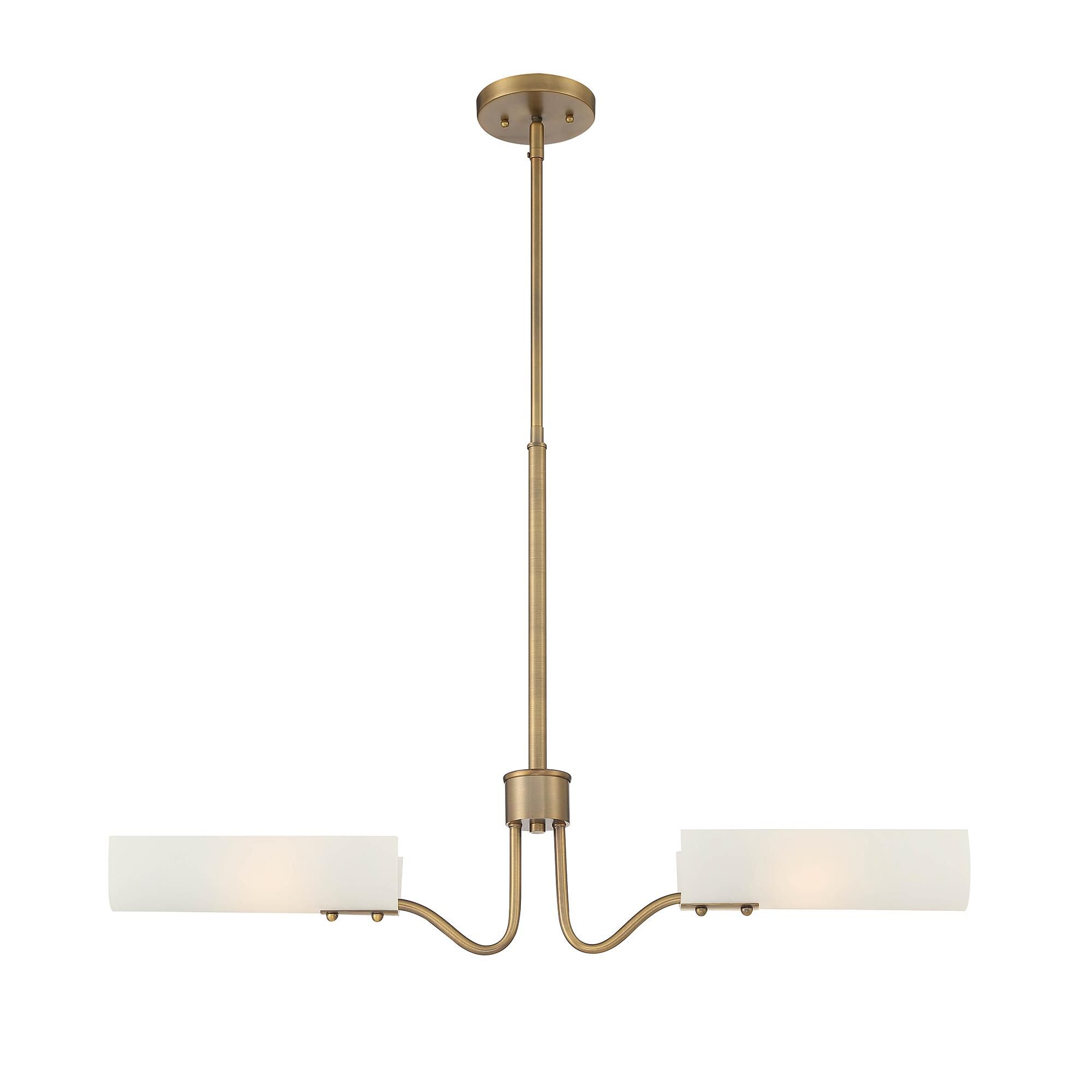 Manhasset 33 Inch 2 Light Linear Suspension Light by Designers Fountain
