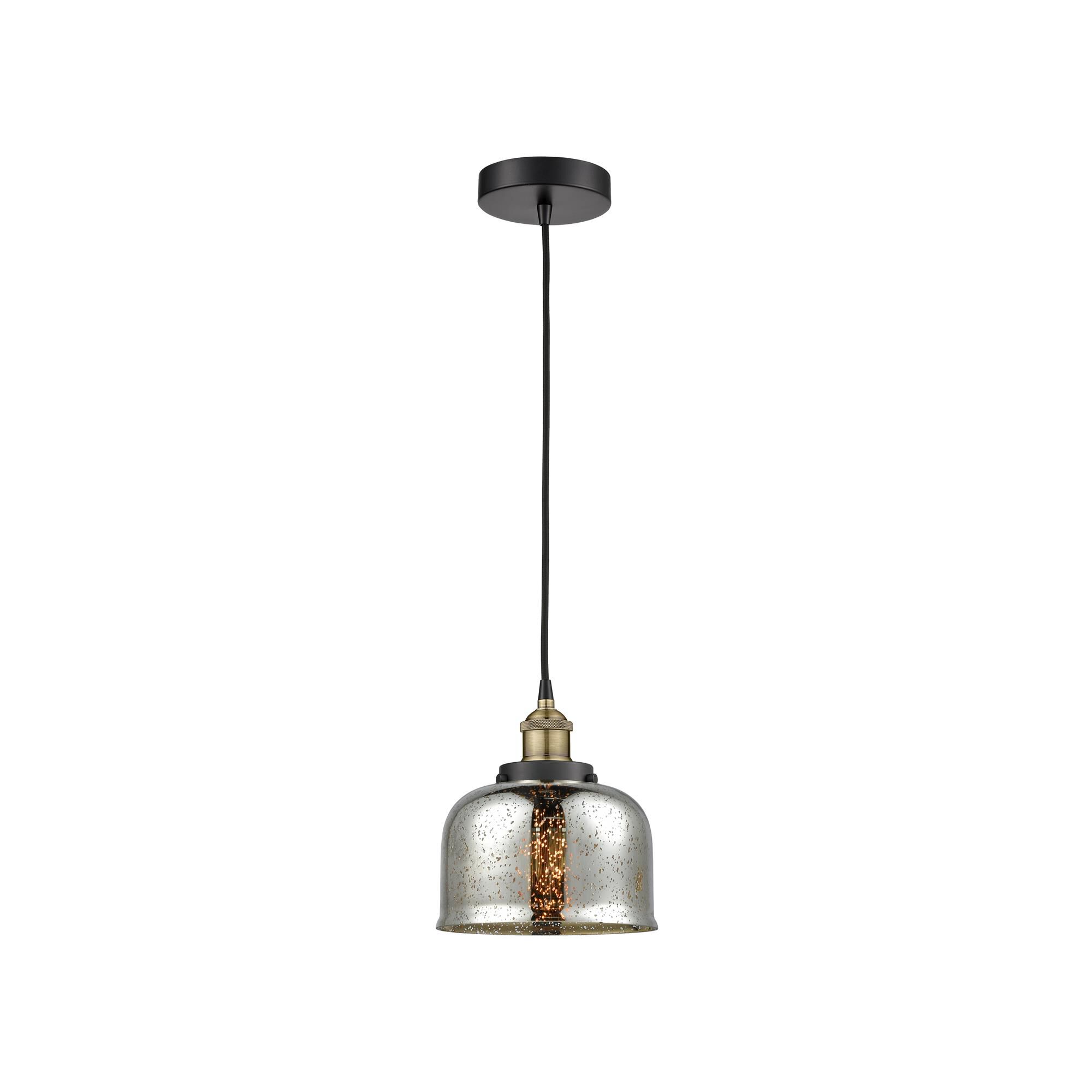 Shown in Black Antique Brass finish and Silver Plated Mercury glass