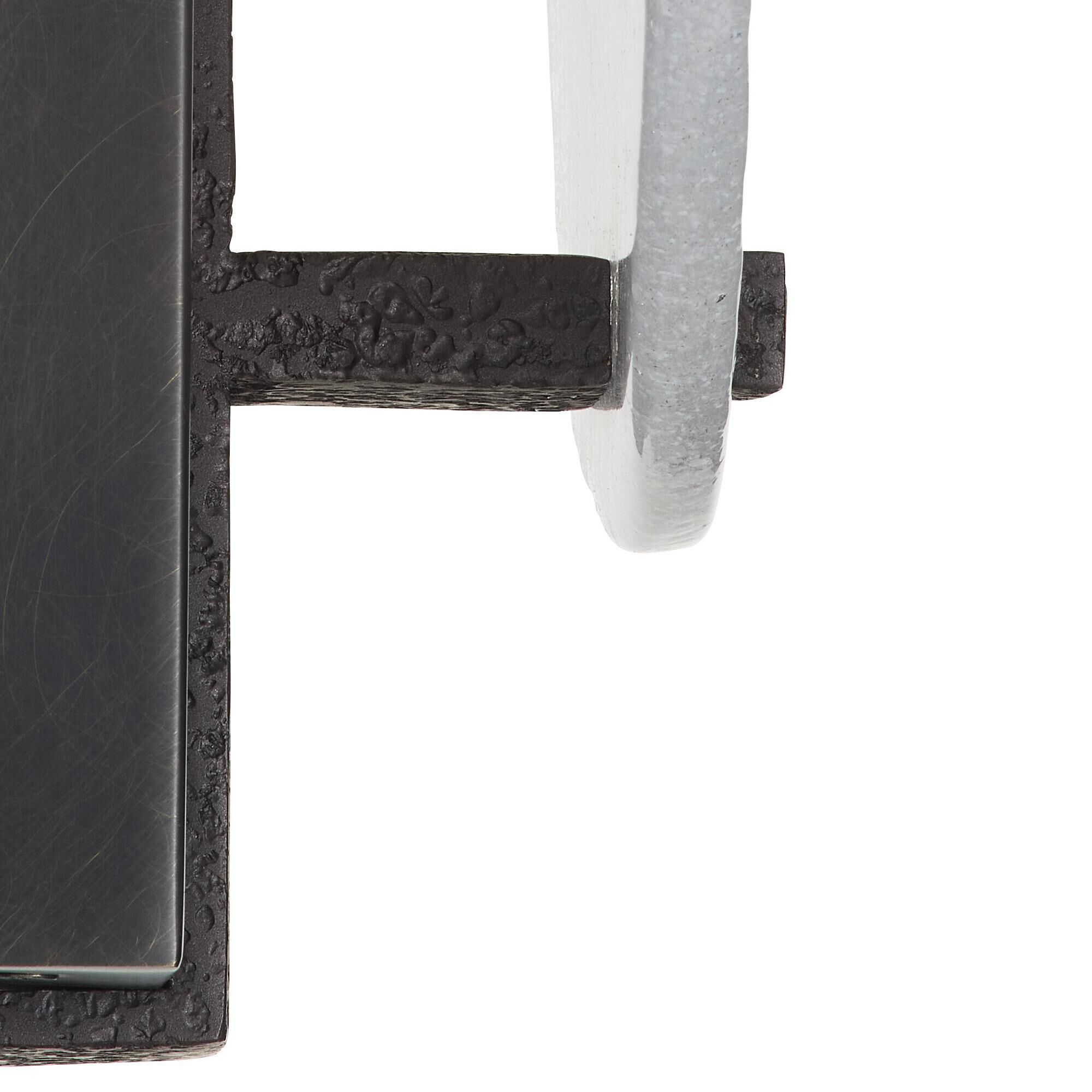 Shown in English Bronze finish and Seedy Slump glass