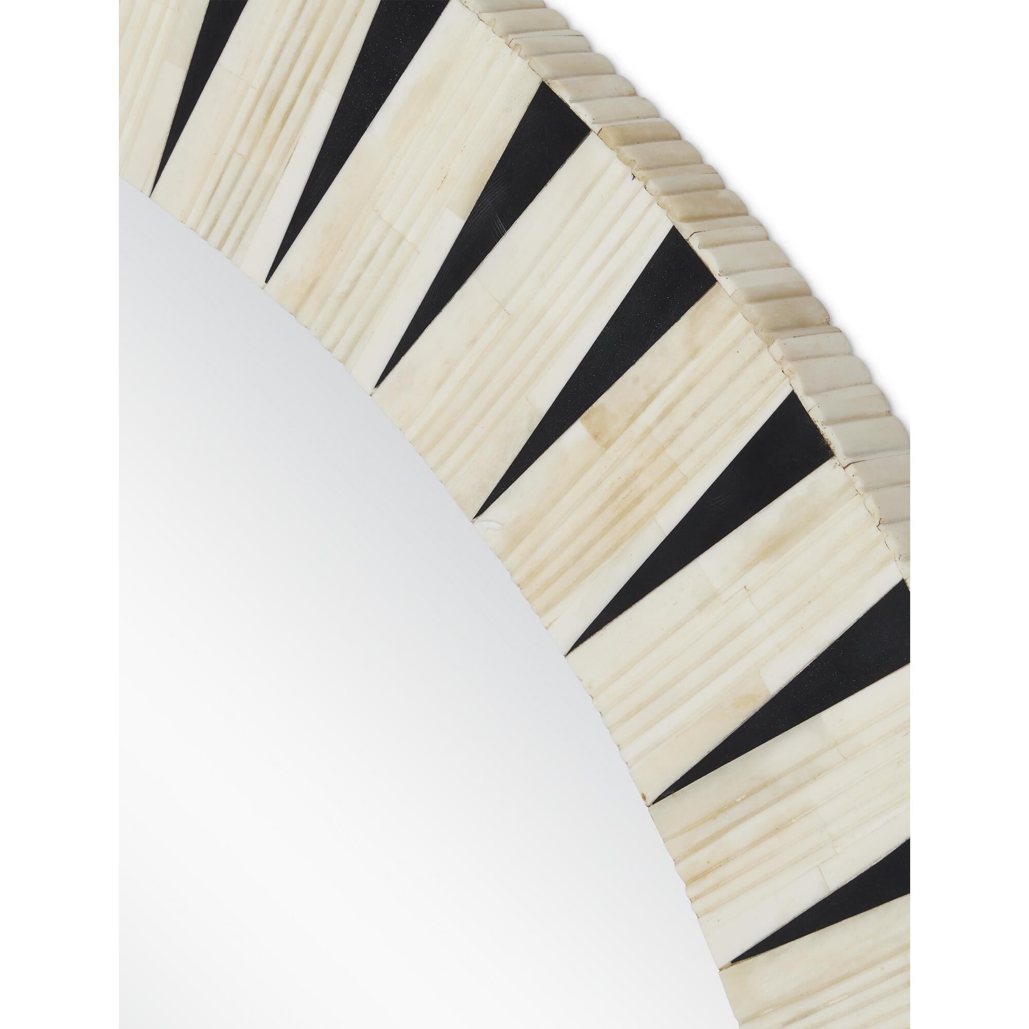 Arvi Round Mirror Decorative Mirrors by Currey and Company