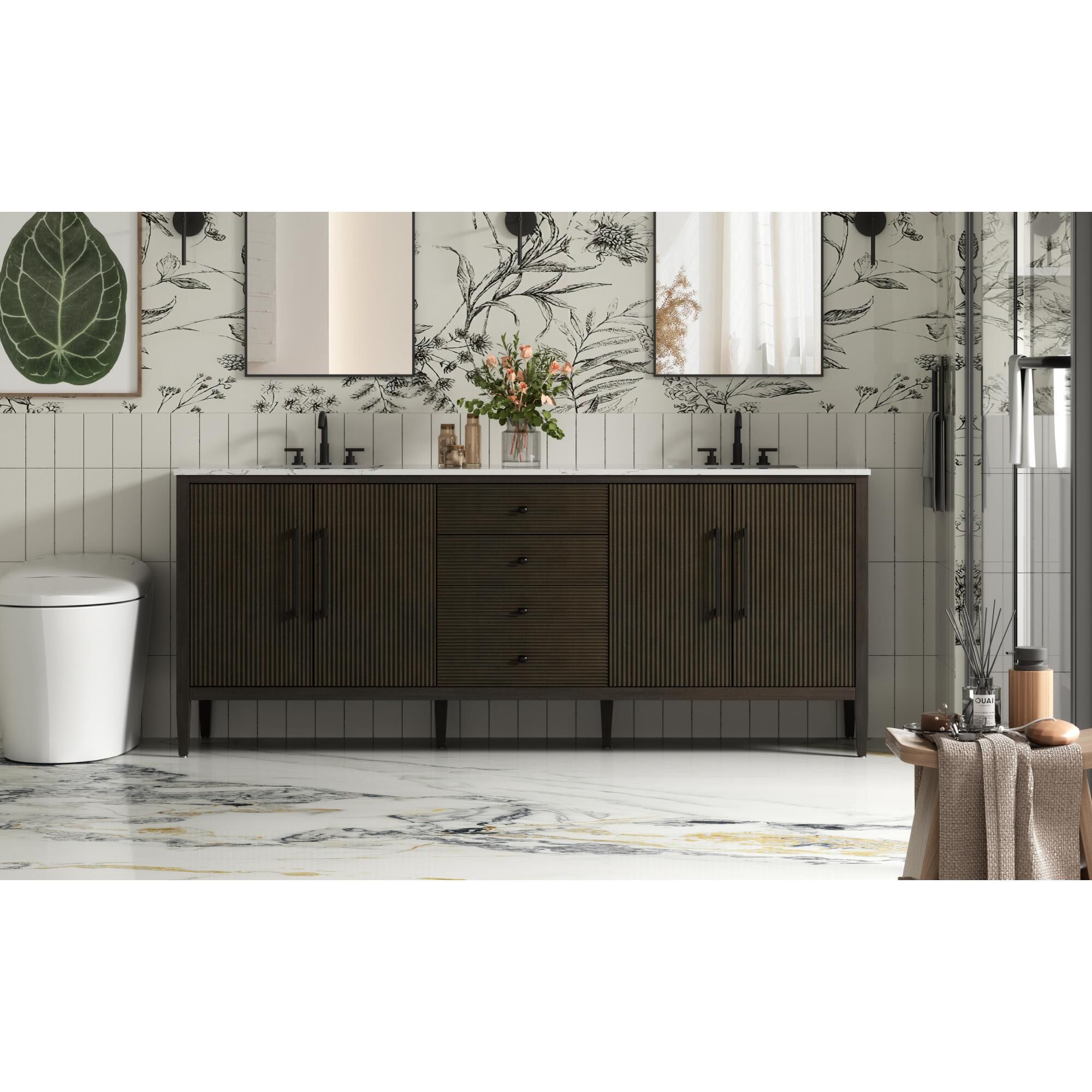Blakely 84 Inch Bath Vanity by Elegant Dcor