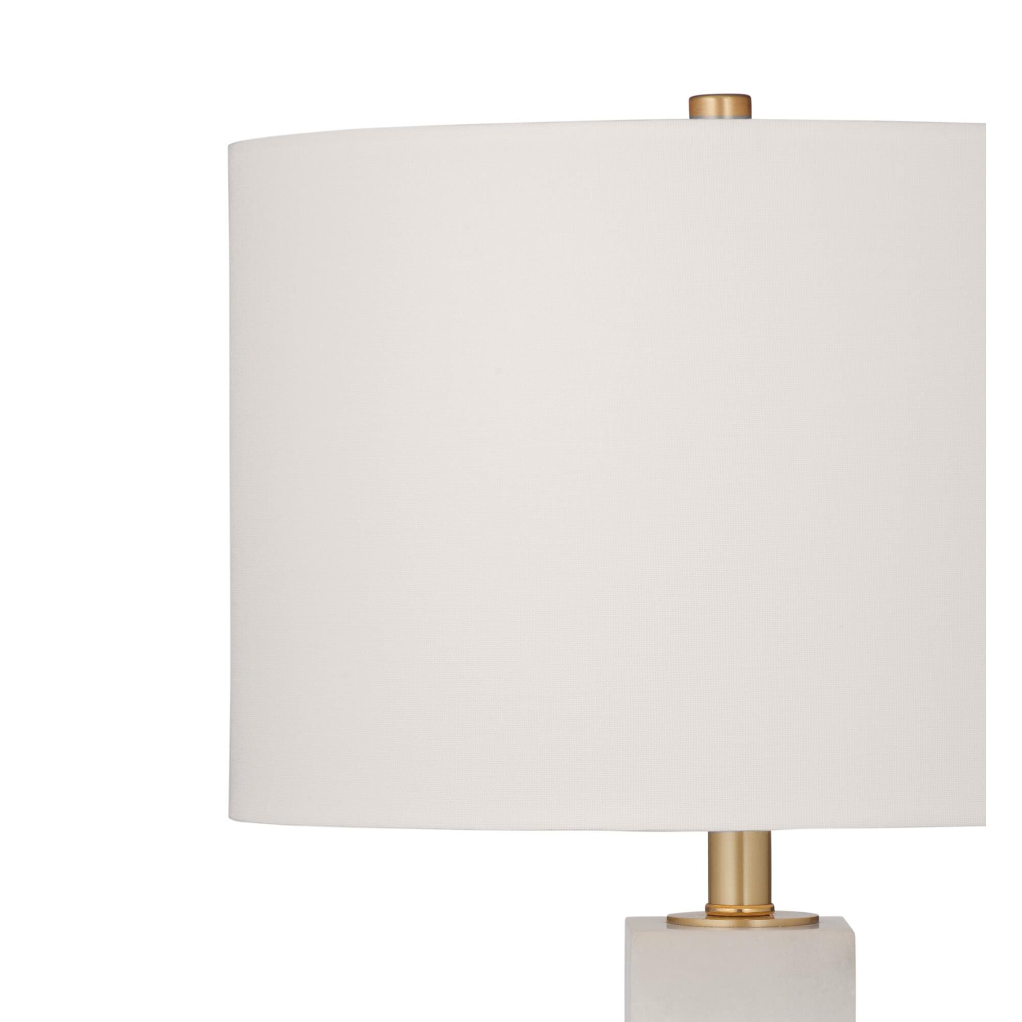 Shown in White finish and White shade