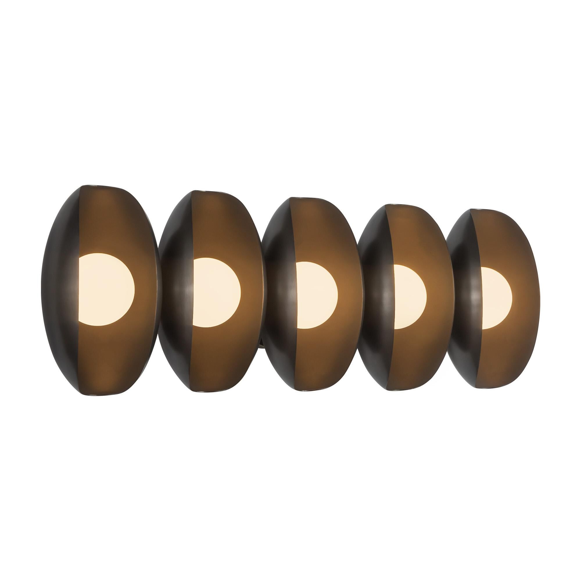 Shown in Urban Bronze finish and Matte Opal glass