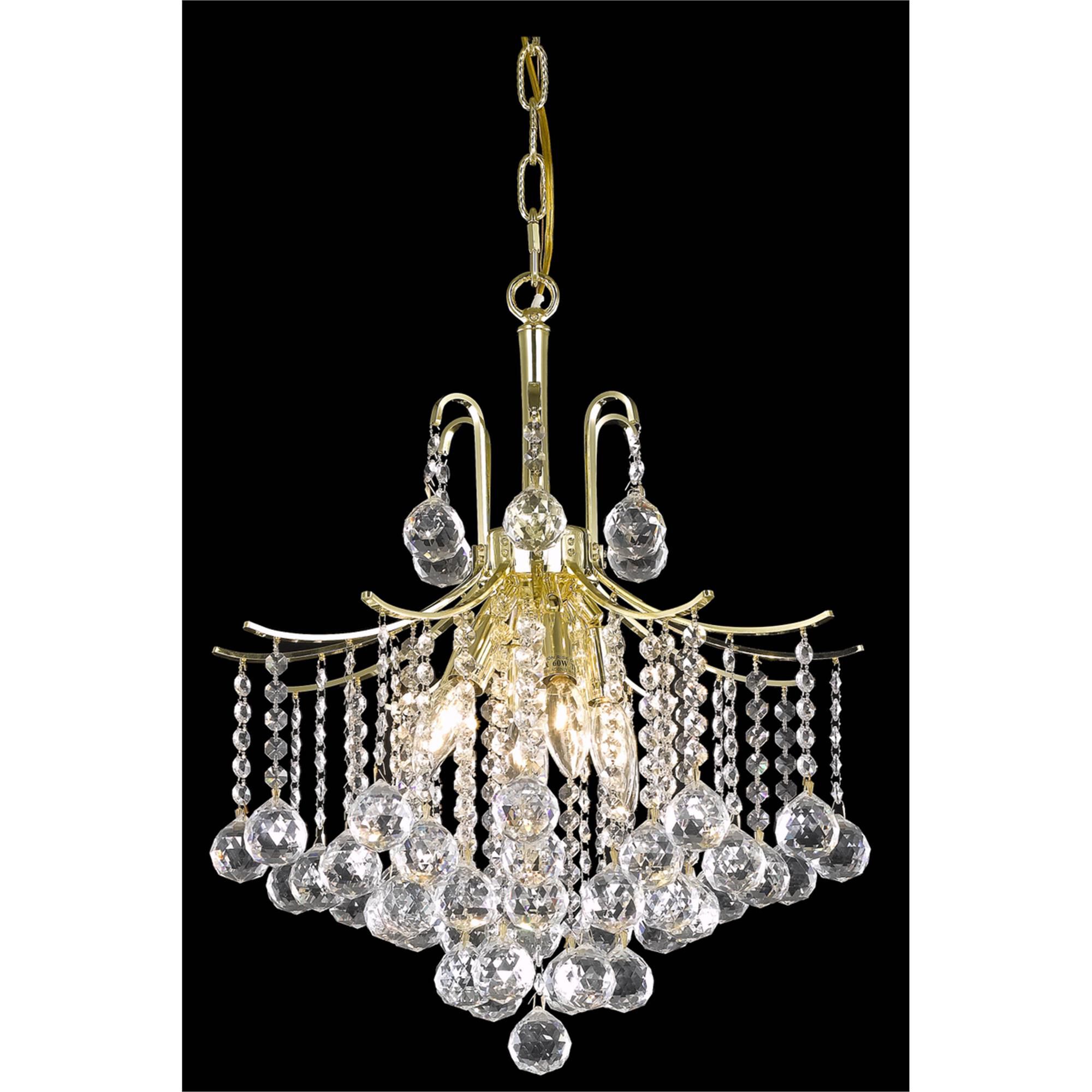 Amelia 17 Inch 6 Light Mini Chandelier by Elegant Lighting
