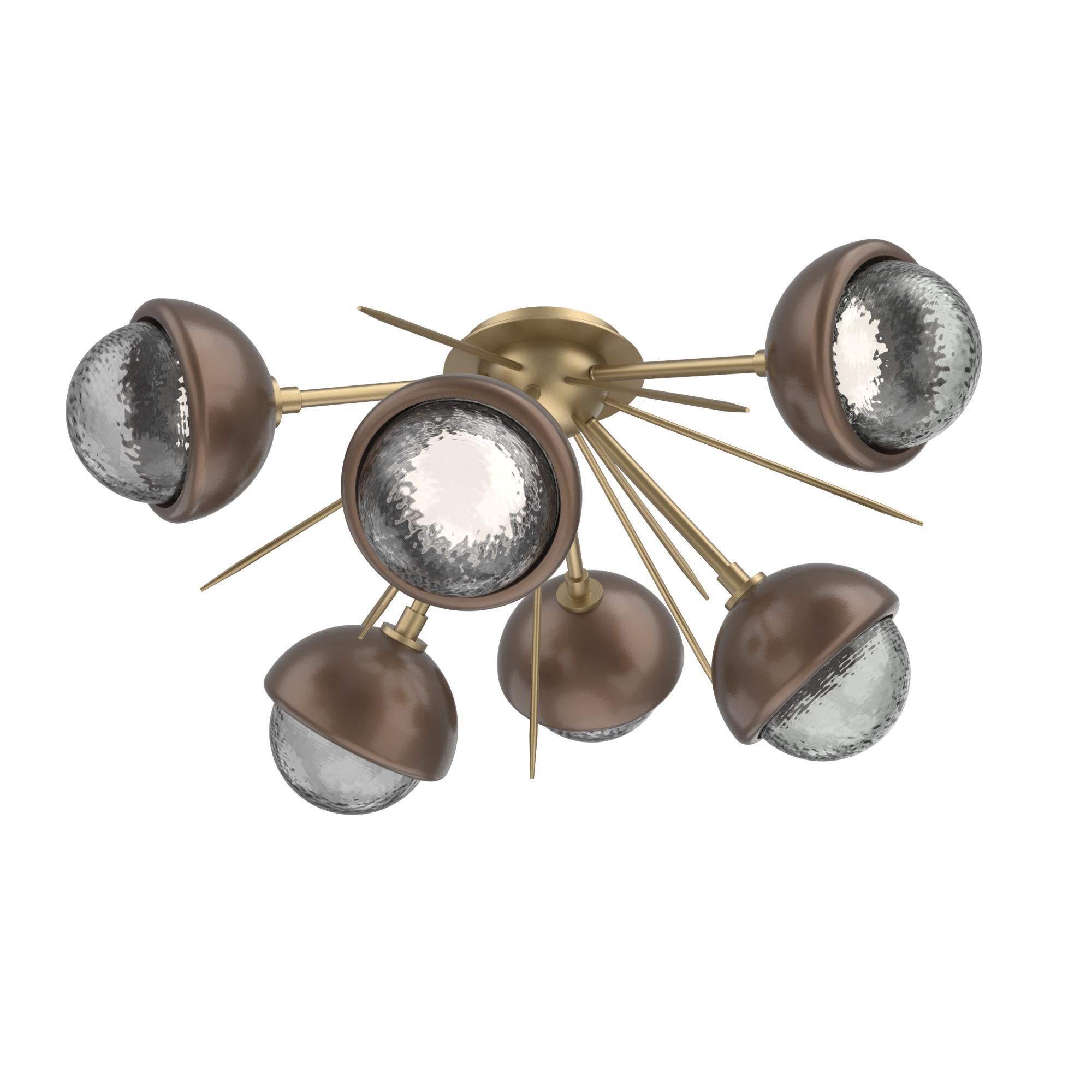 Levi Wilson Cabochon 28 Inch Semi Flush Mount by Hammerton Studio