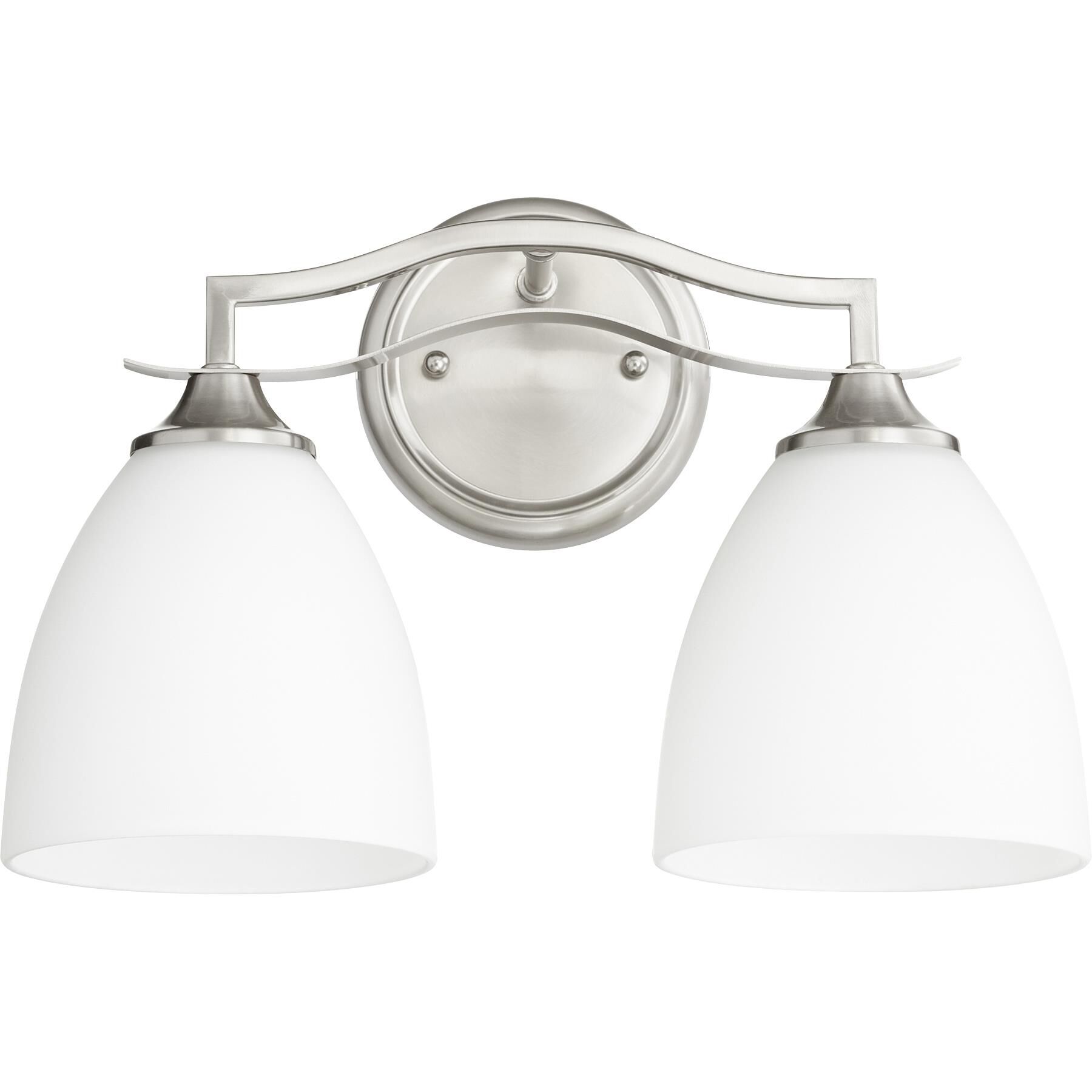Shown in Satin Nickel finish and Satin Opal shade