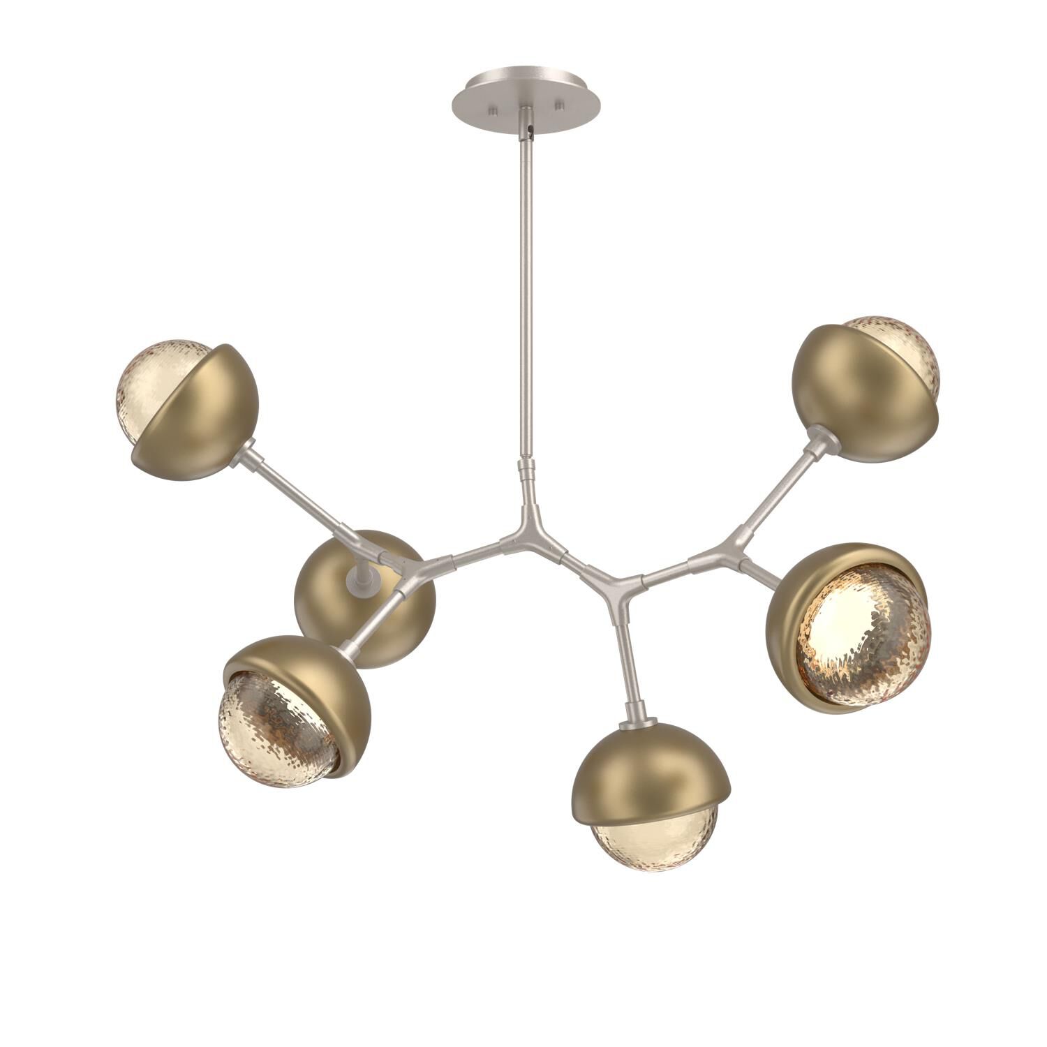 Levi Wilson Cabochon 31 Inch Linear Suspension Light by Hammerton Studio