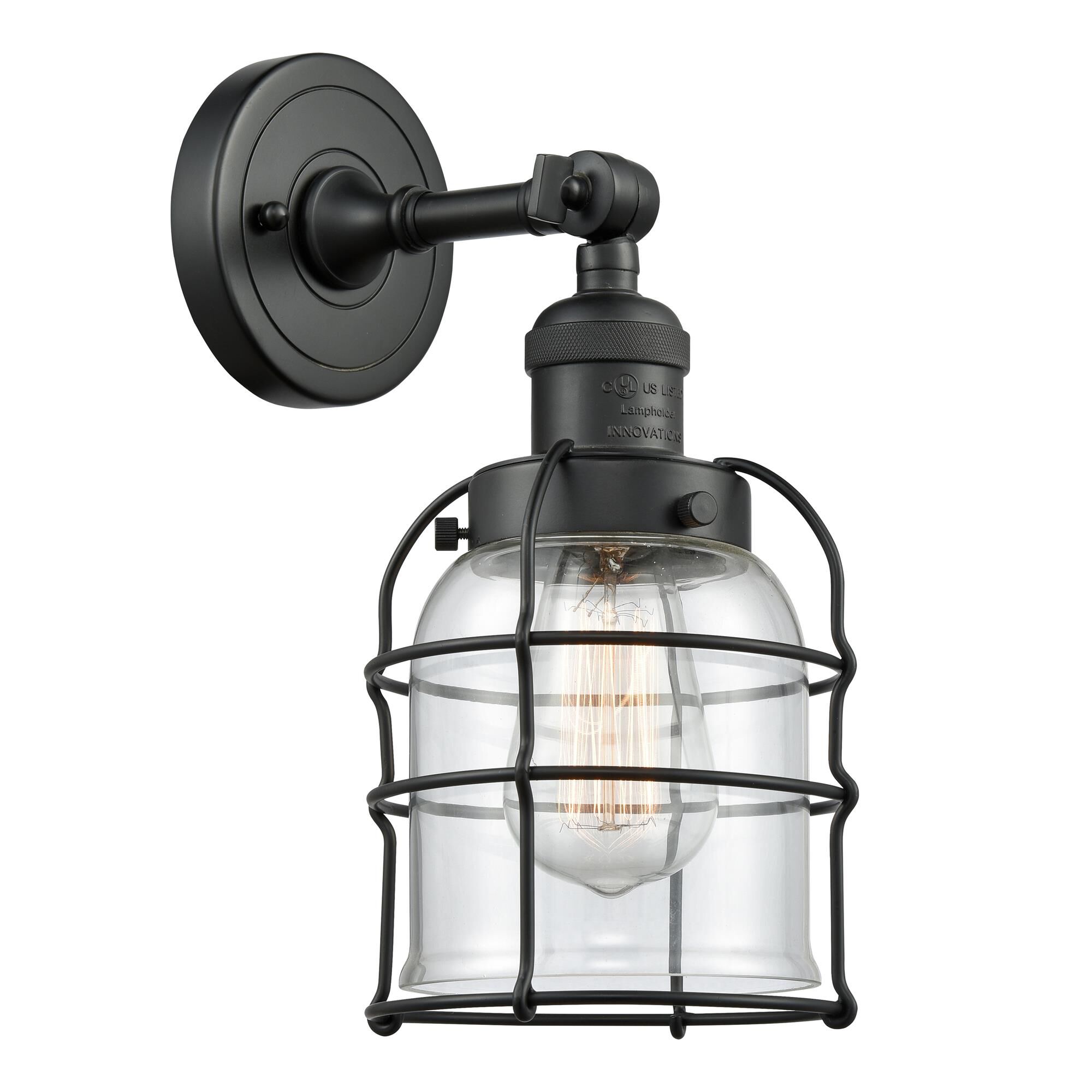 Shown in Matte Black finish and Clear glass