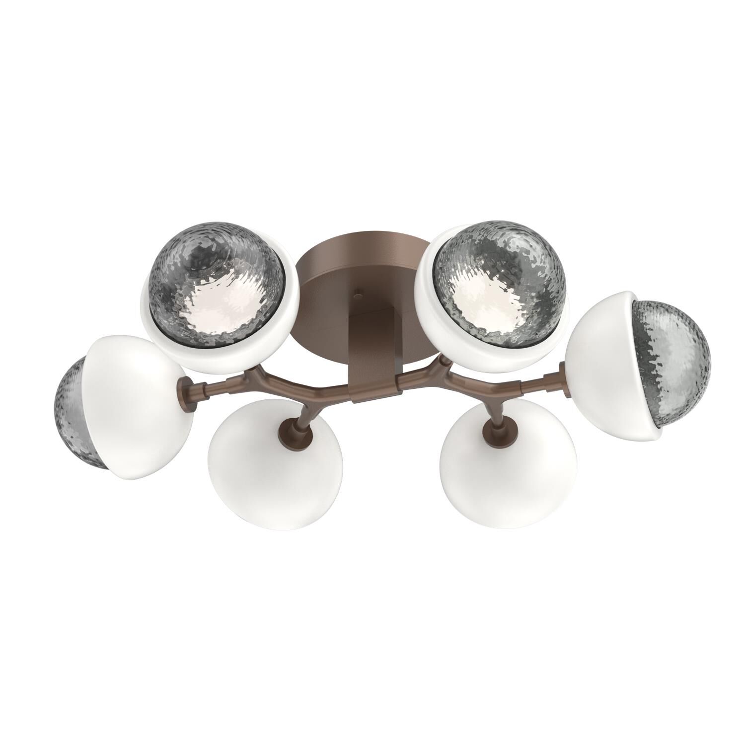Shown in Burnished Bronze finish and Smoke glass and Salt White accent