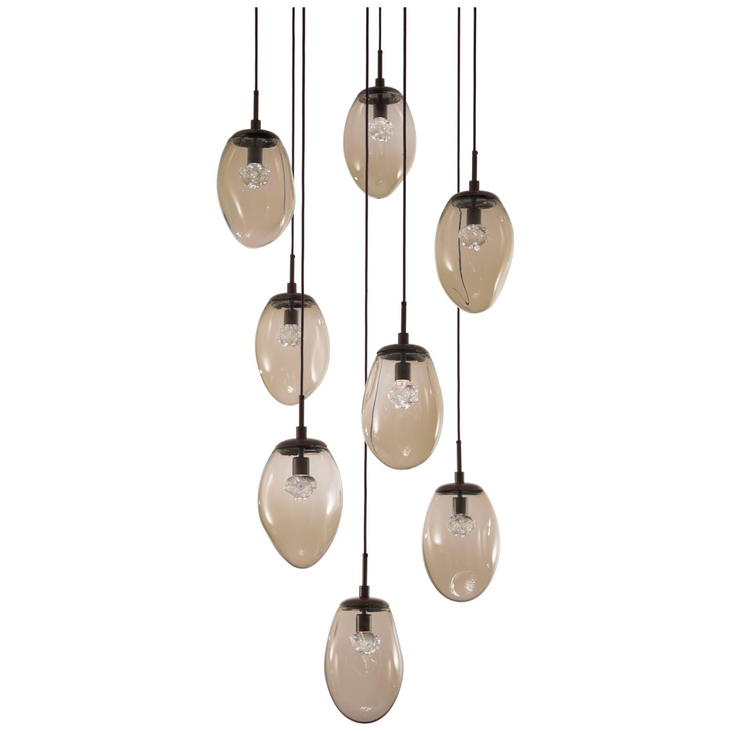 Levi Wilson Nebula 31 Inch 8 Light LED Multi Light Pendant by Hammerton Studio