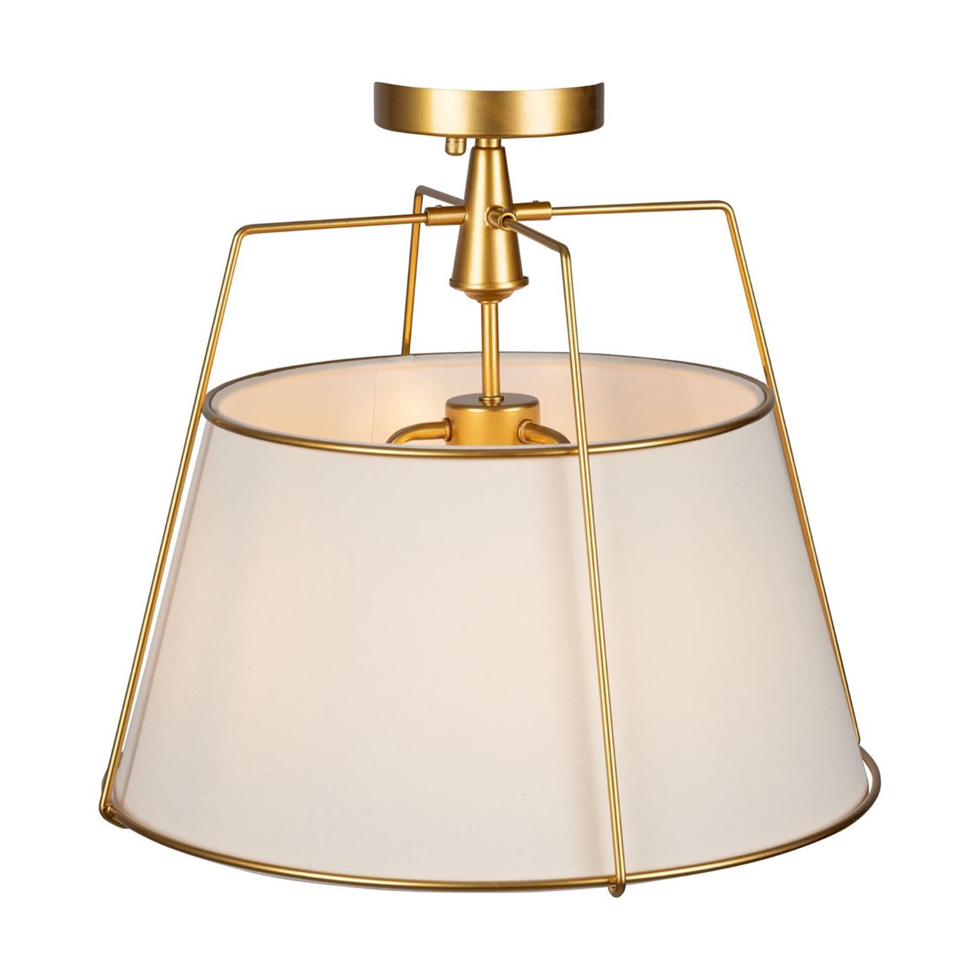 Steven Sabados (S&C) Pullman 17 Inch 3 Light Semi Flush Mount,