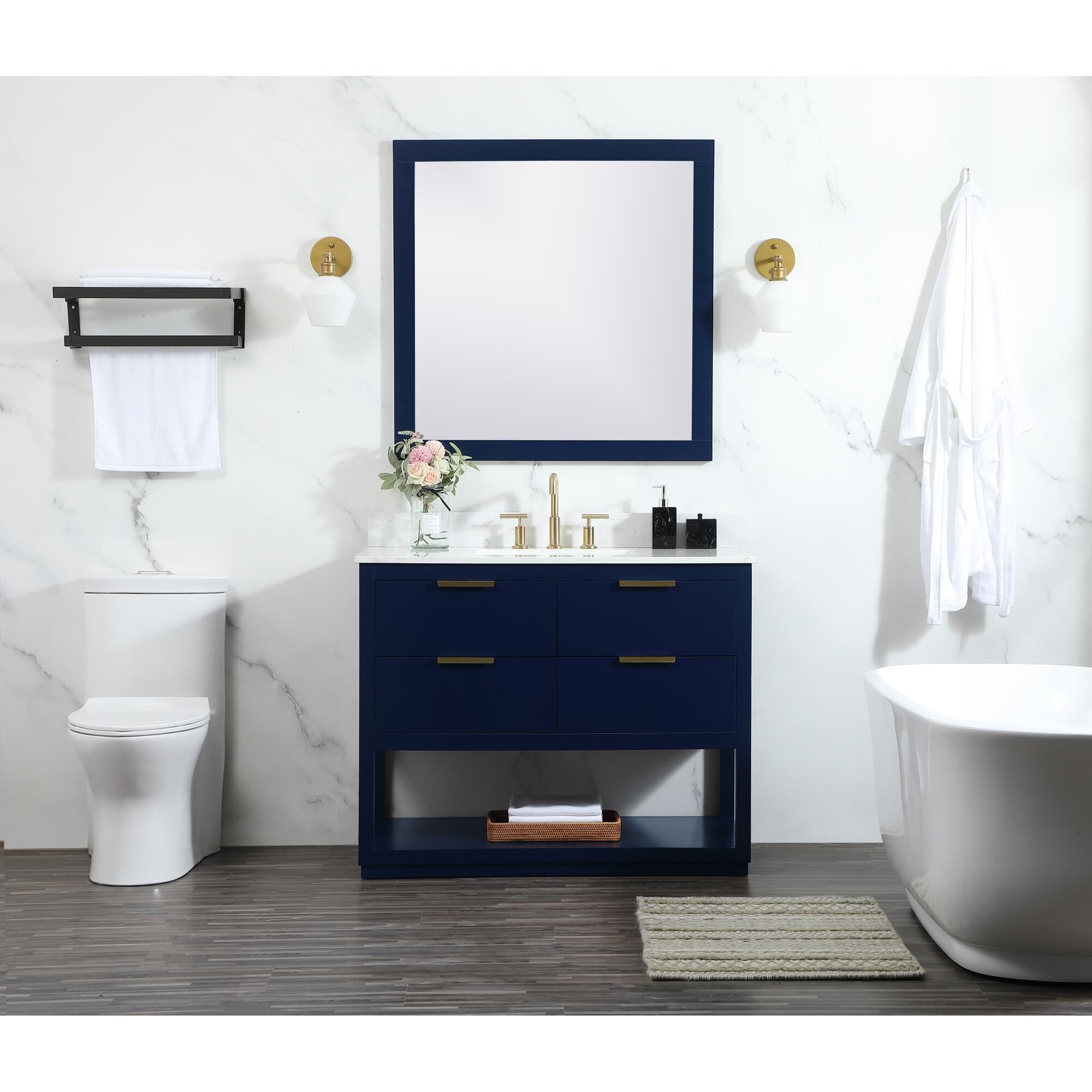 Shown in Blue finish