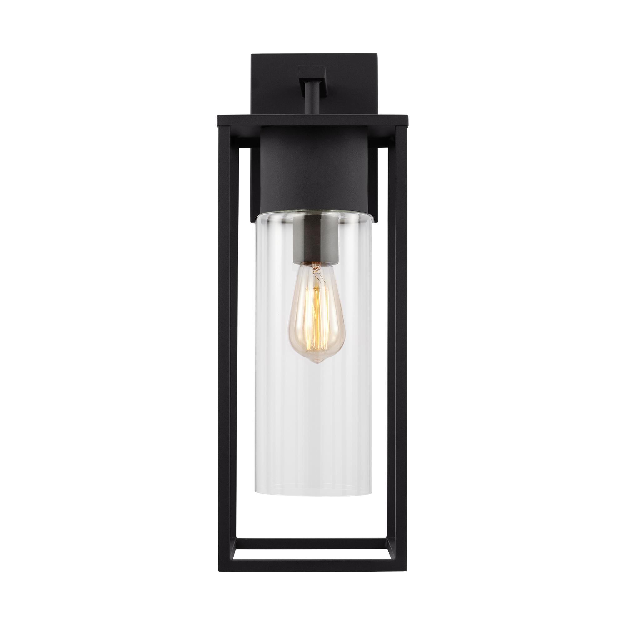 Shown in Black finish and Clear glass and Clear Glass shade