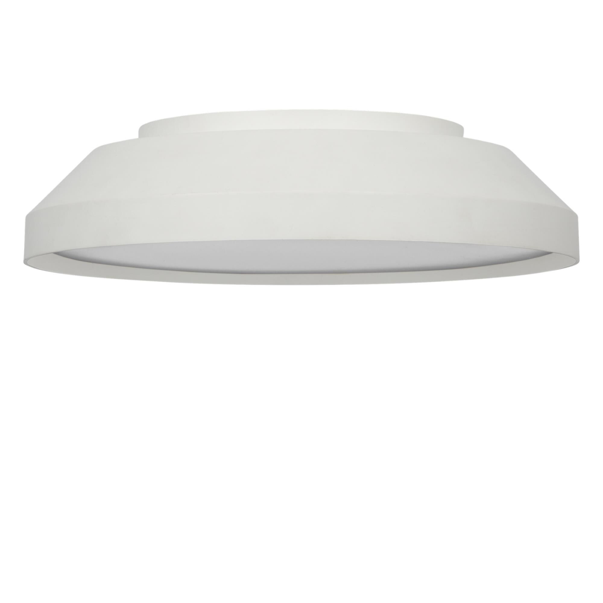 Shown in Matte White finish and White Acrylic shade