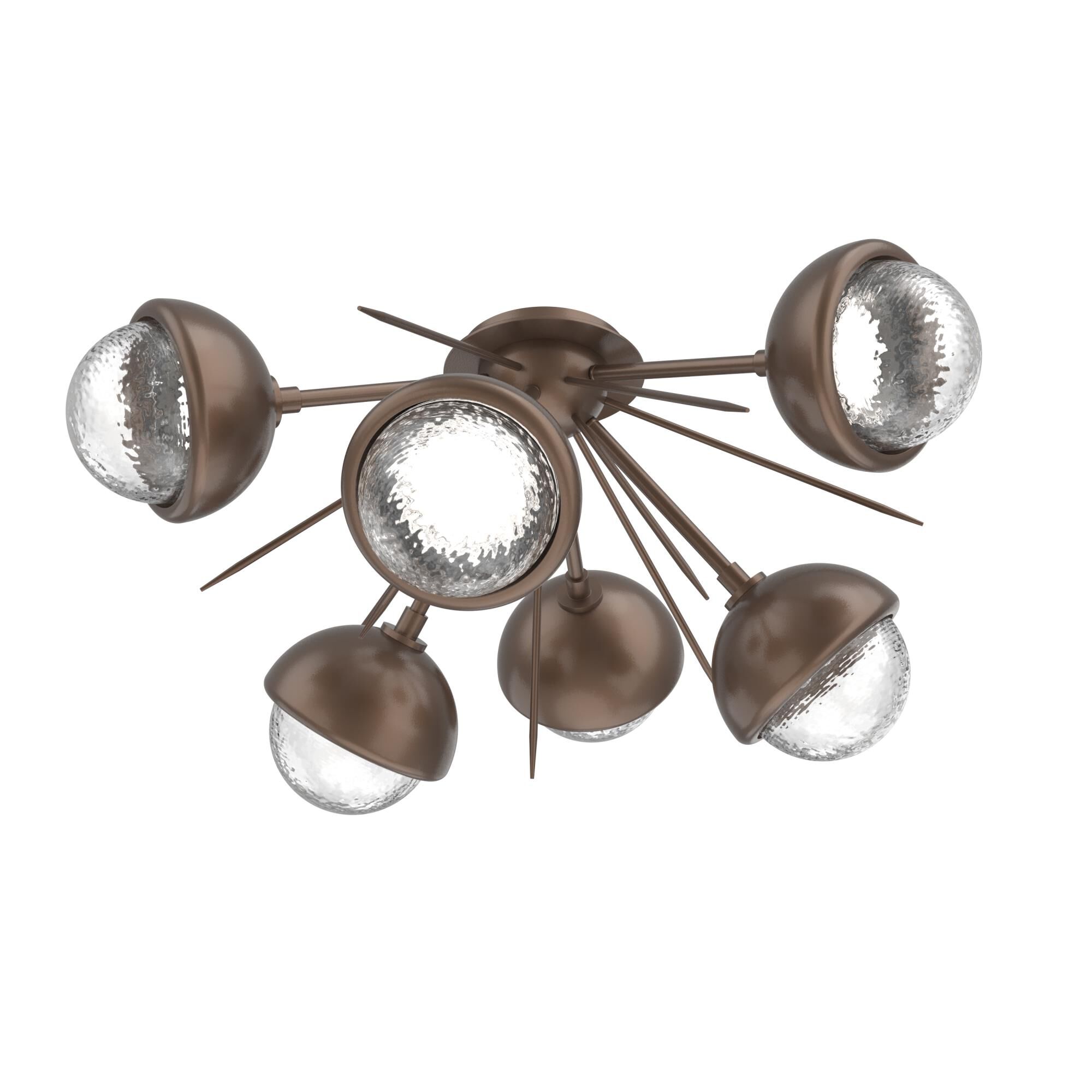 Shown in Burnished Bronze finish and Clear glass and Metal Shade Matching Finish accent