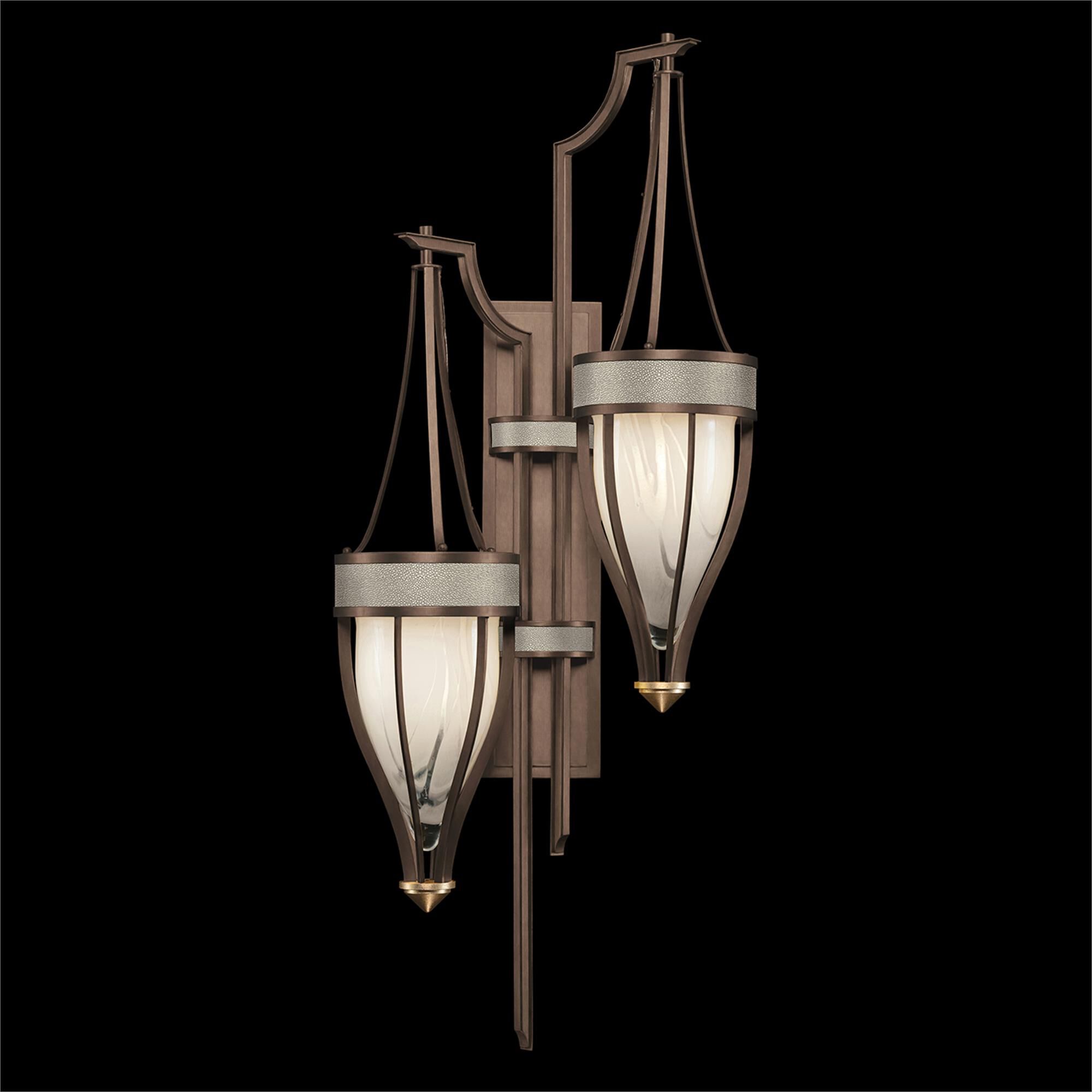 Shown in Bronze and Brass  finish and Coco accent