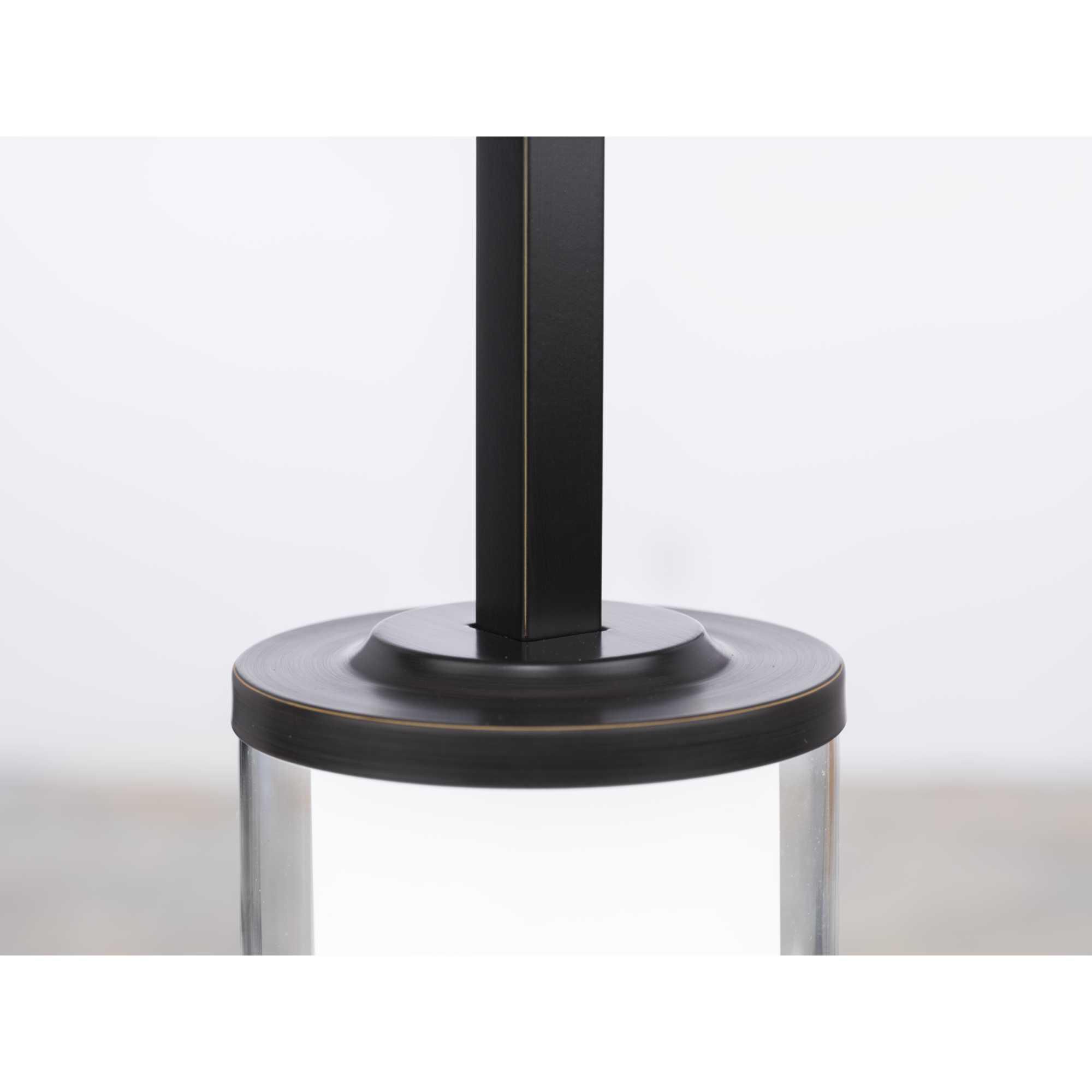 Shown in Antique Bronze finish and Clear glass