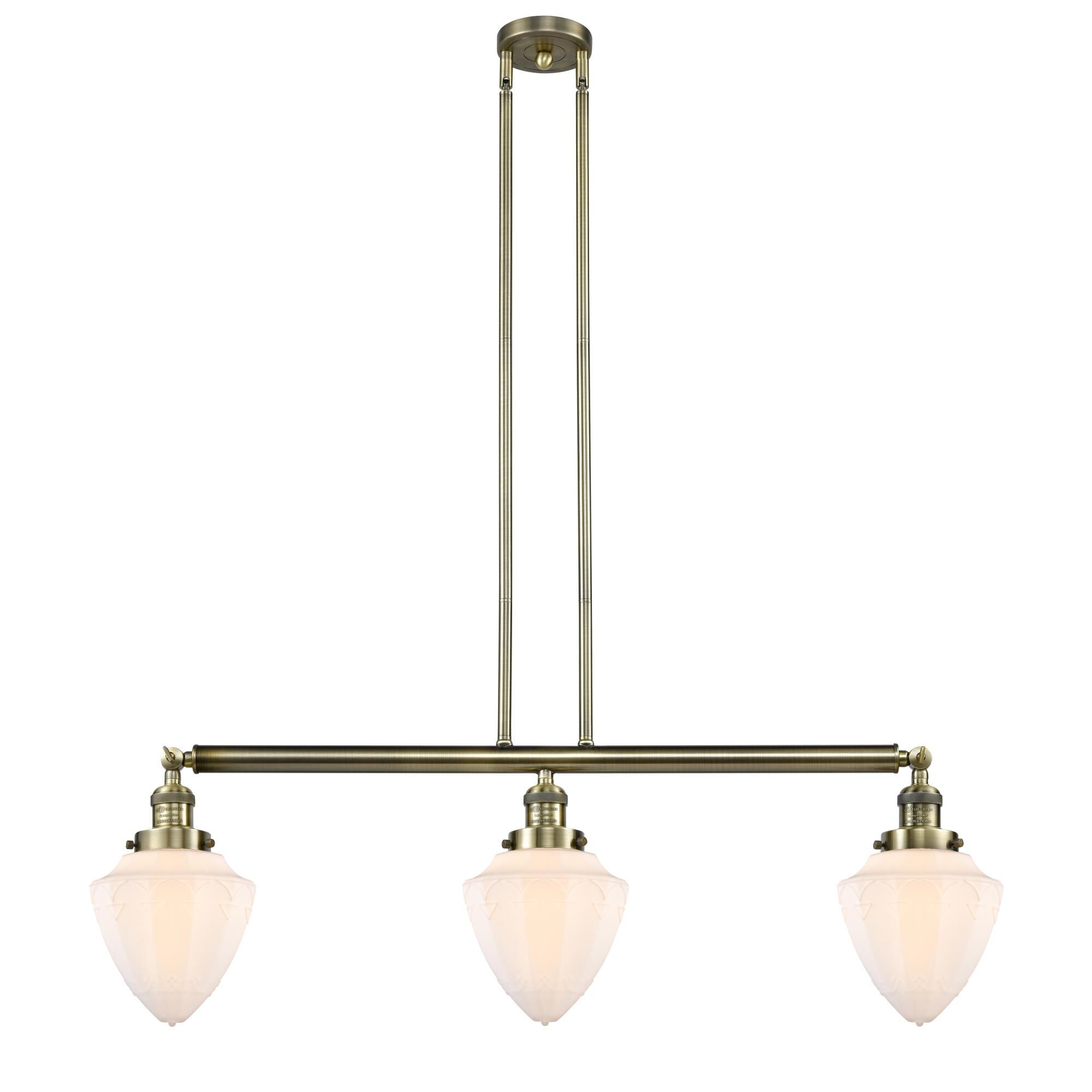 Bruno Marashlian Bullet 38 Inch 3 Light Linear Suspension Light by Innovations Lighting