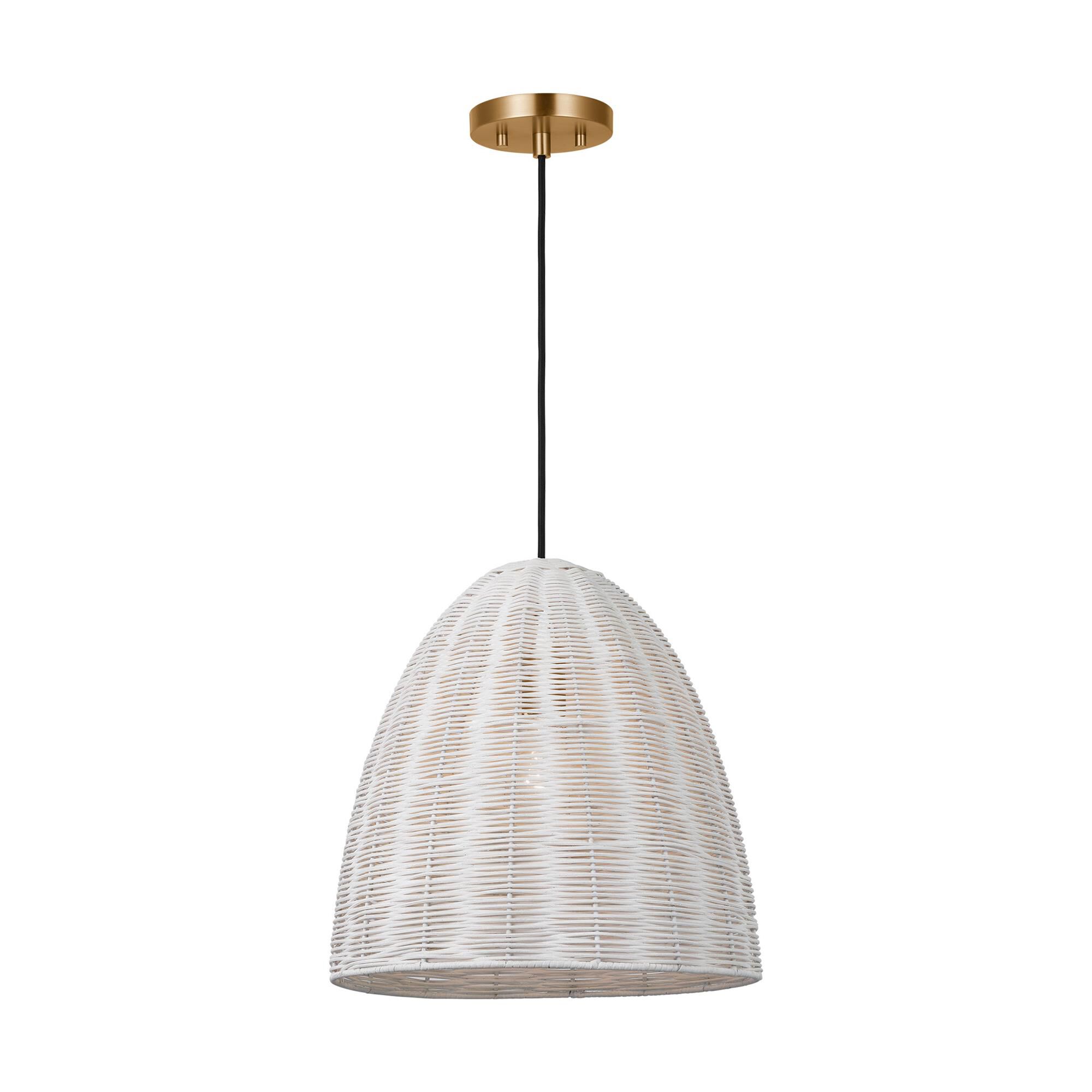 Shown in Chalk Wicker finish and Chalk Wicker shade