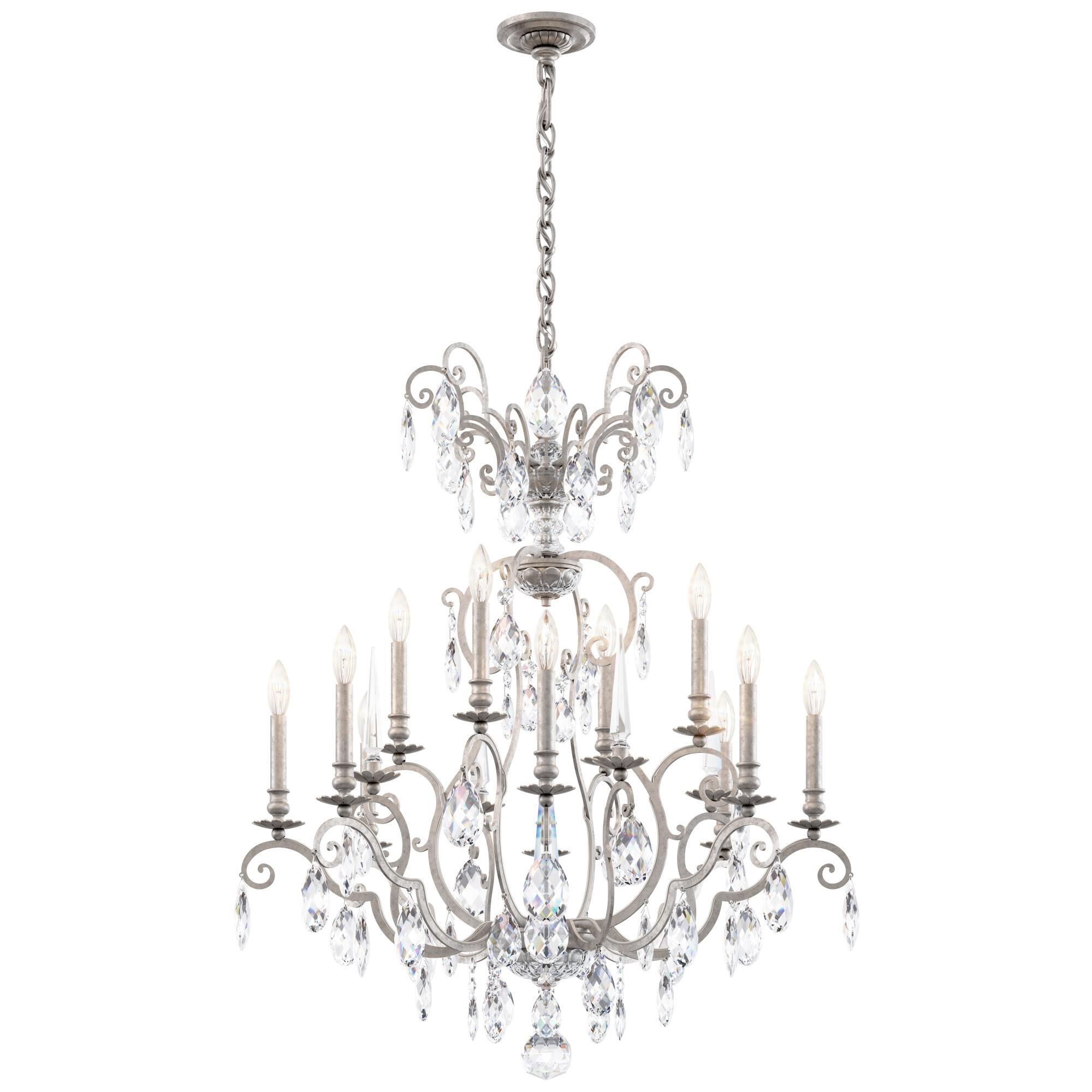 Nouveau 32 Inch 12 Light Chandelier by Schonbek