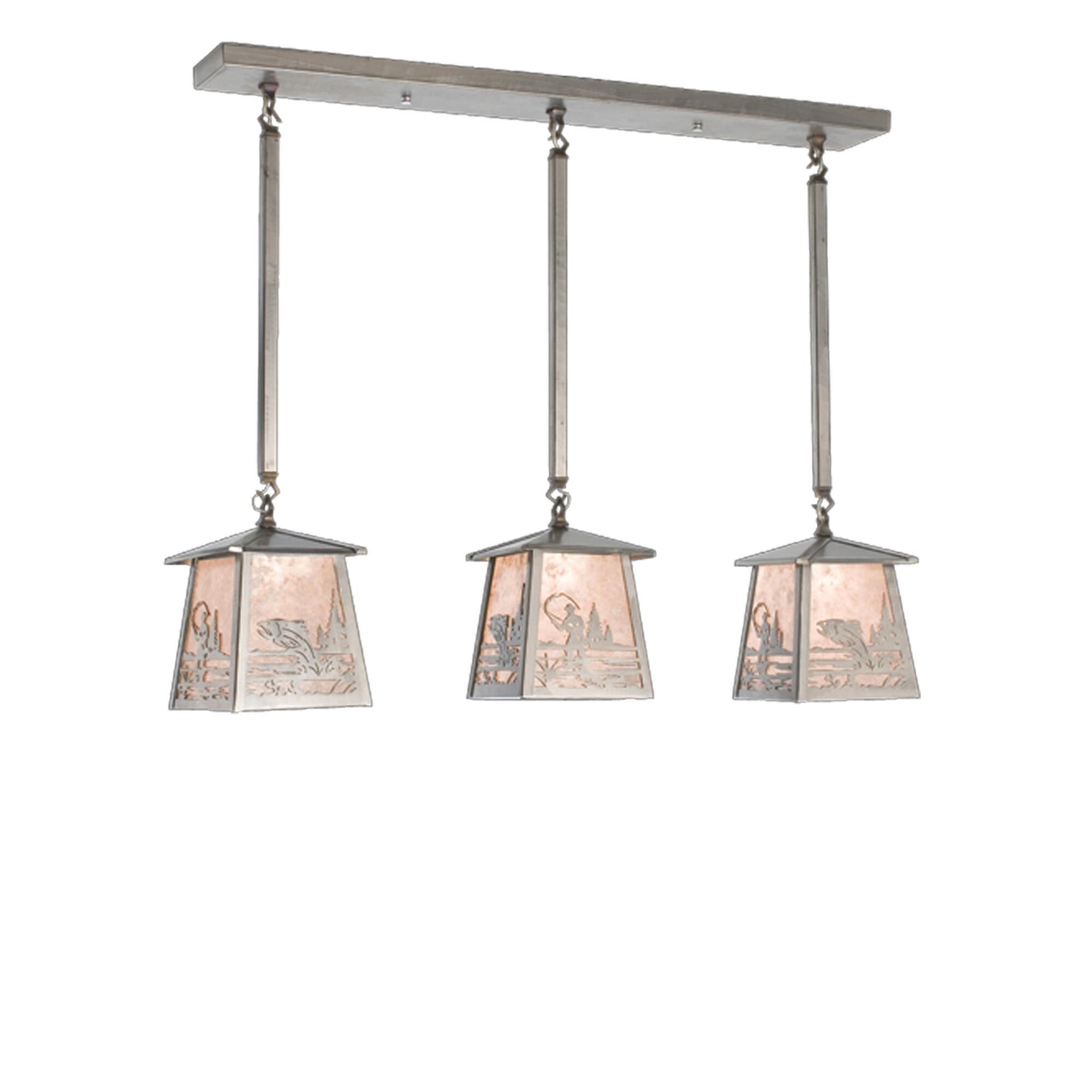 Shown in Steel Finish finish and Silver Mica glass