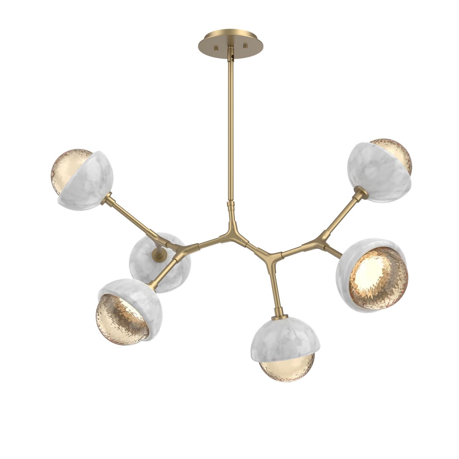 Levi Wilson Cabochon 31 Inch Linear Suspension Light by Hammerton Studio