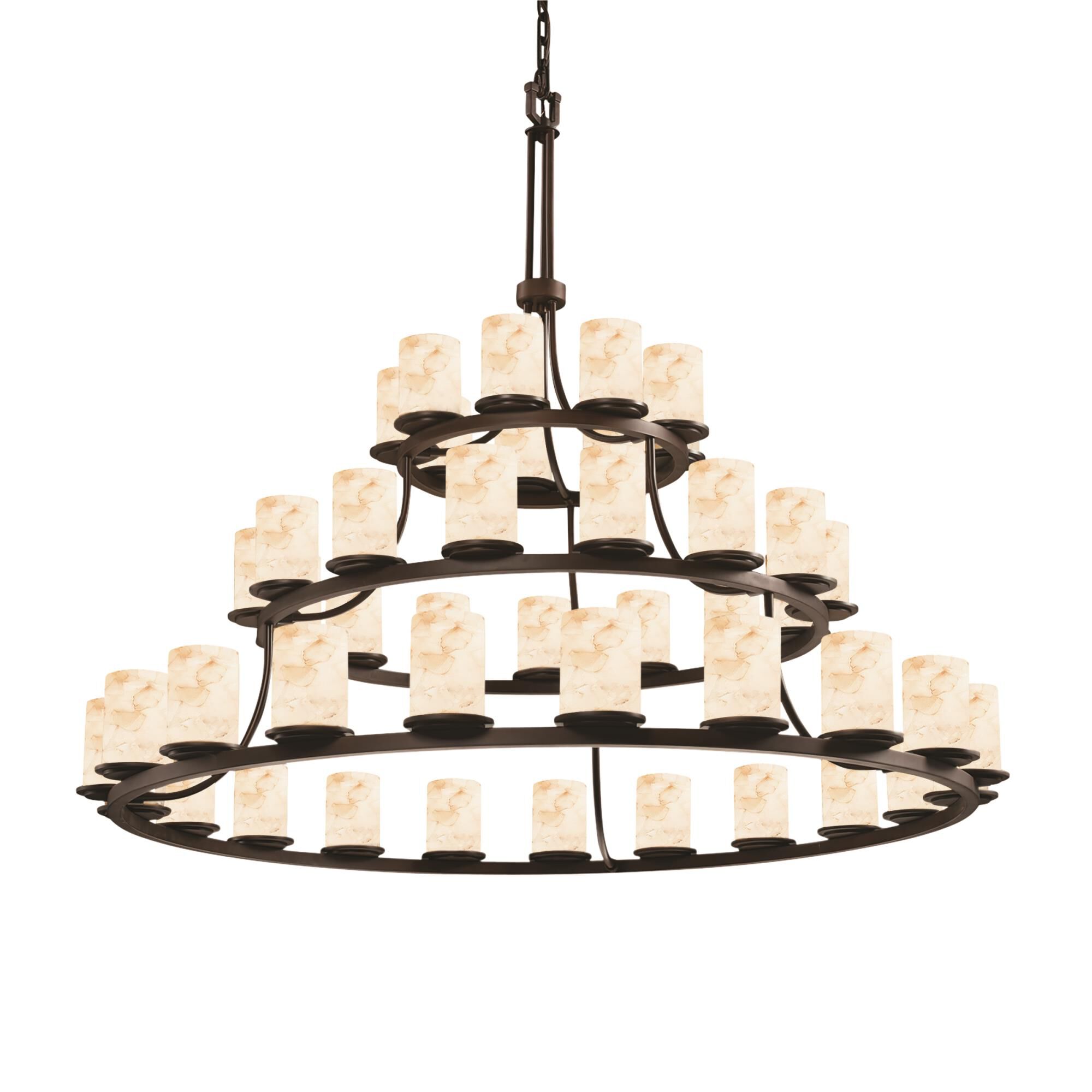 Alabaster Rocks! 60 Inch Chandelier By Justice Design Group