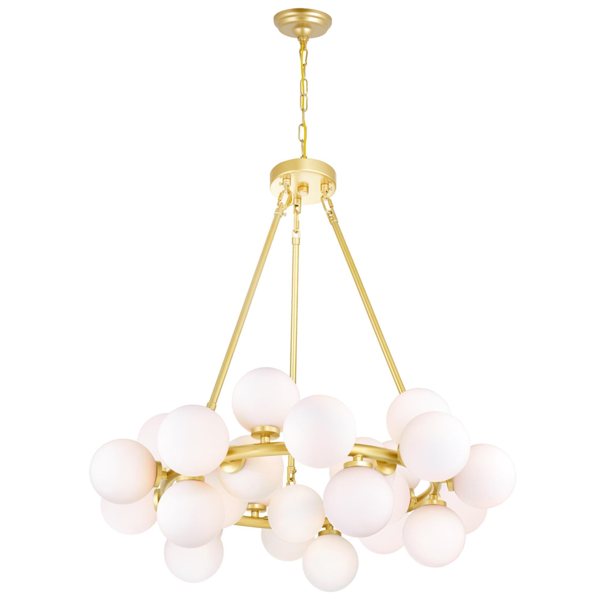 Arya 26 Inch 25 Light LED Chandelier by CWI Lighting
