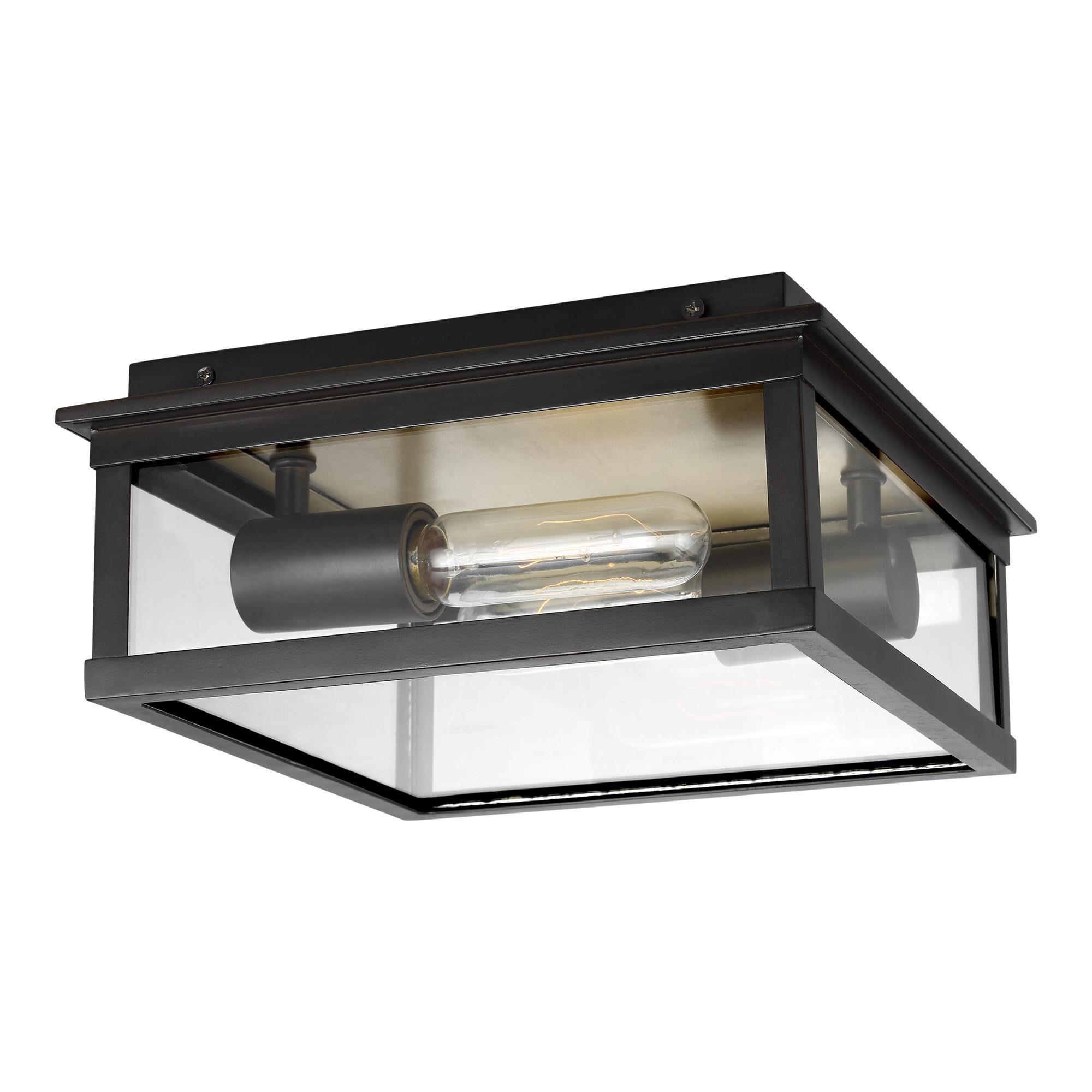 Shown in Heritage Copper finish and Clear Panels glass