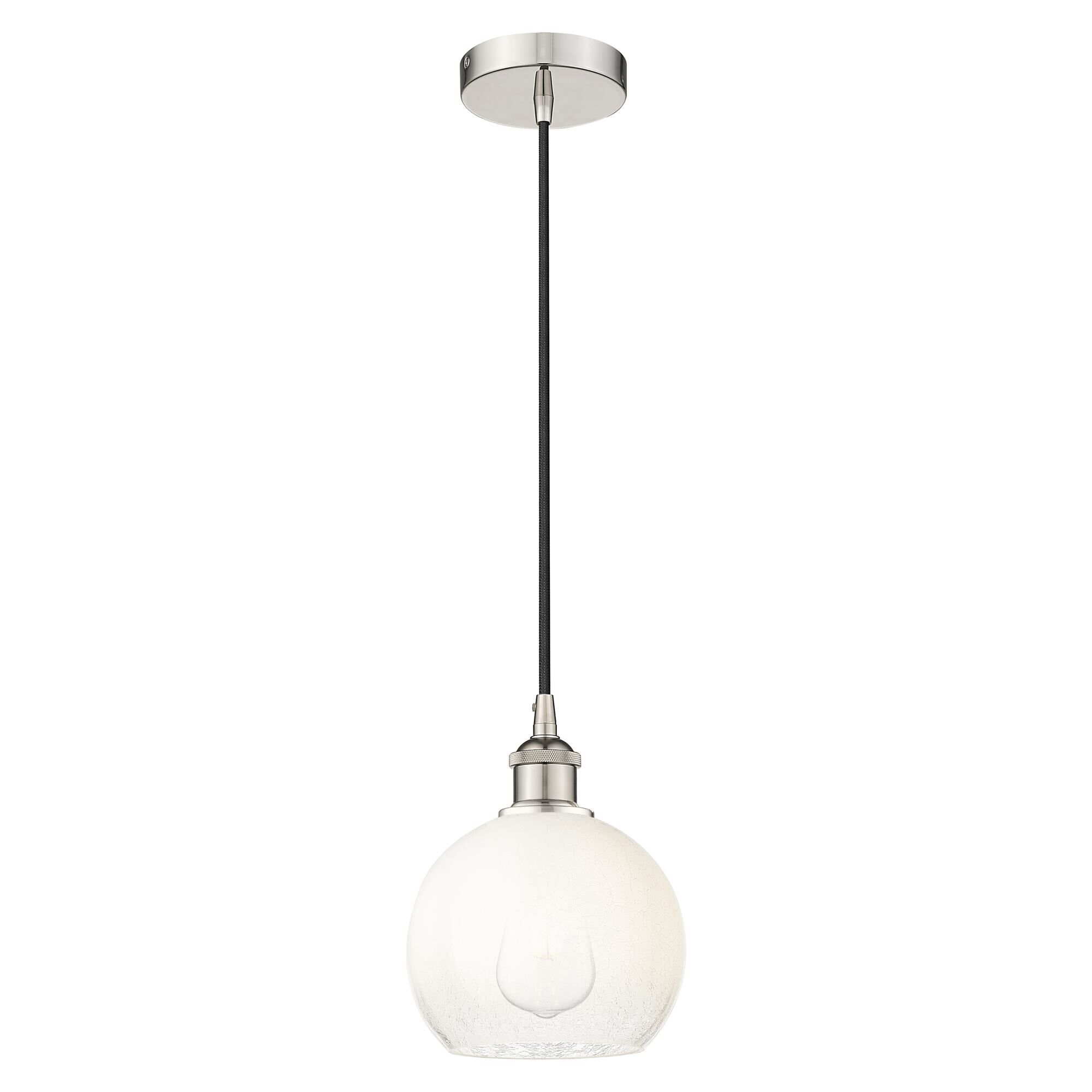 Shown in Polished Nickel finish and Opal glass