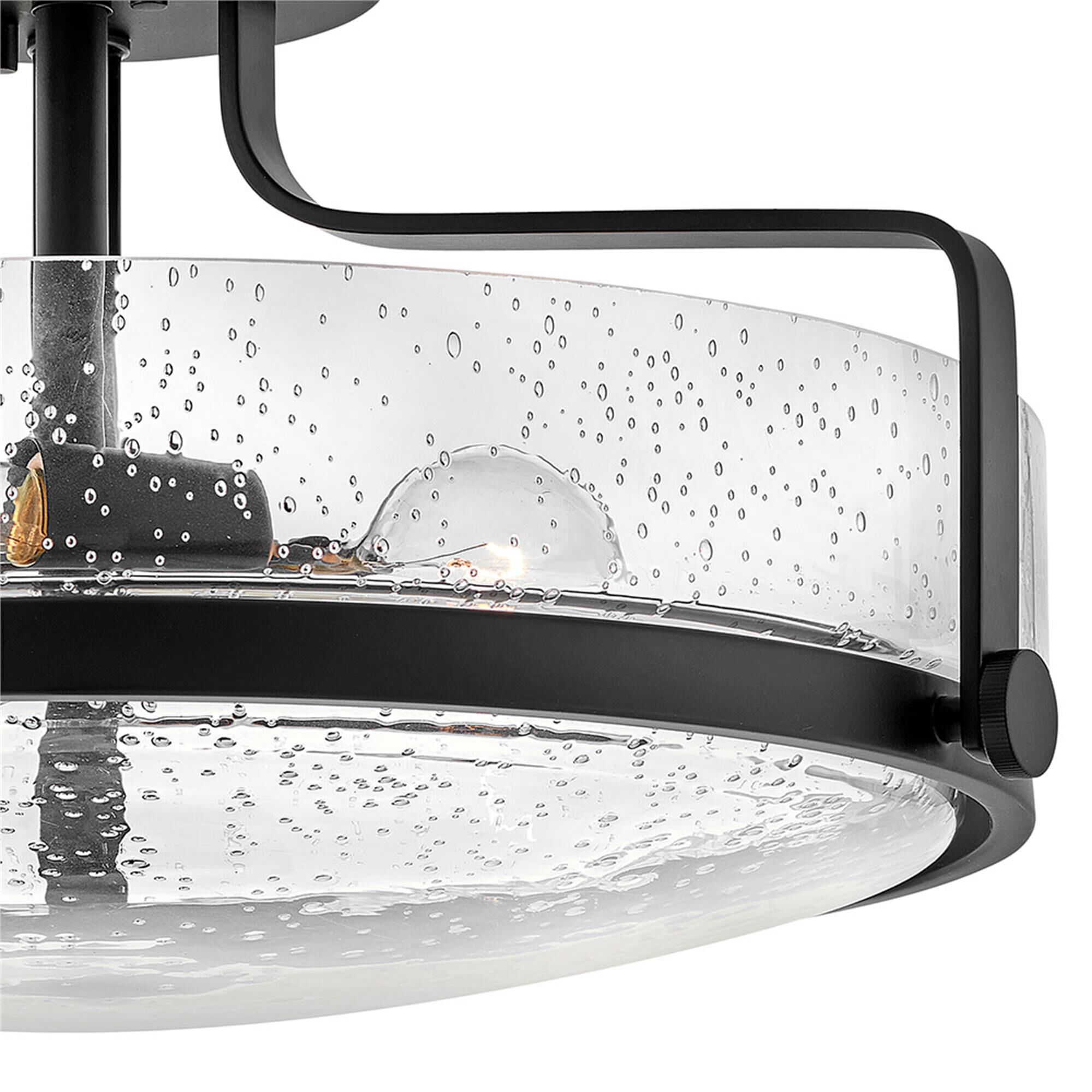 Harper 18 Inch 3 Light Semi Flush Mount,