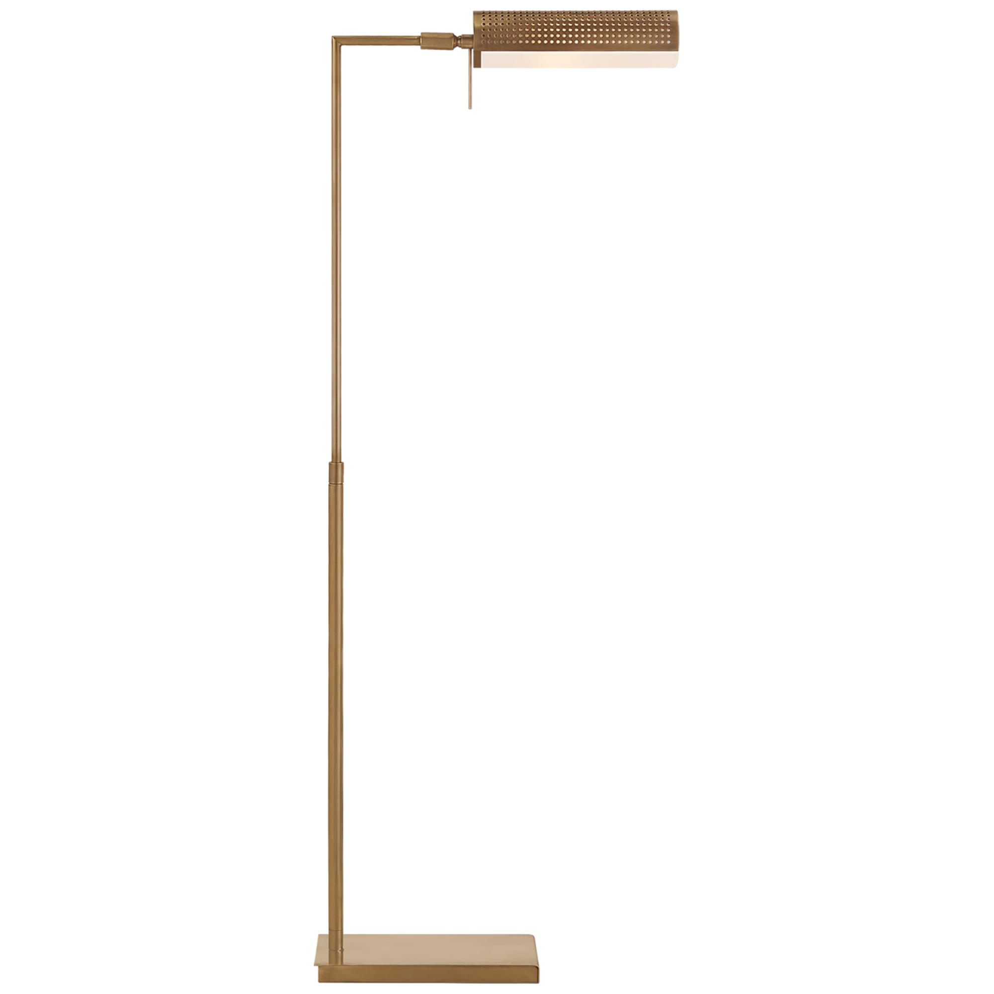 Shown in Antique-Burnished Brass finish and White glass