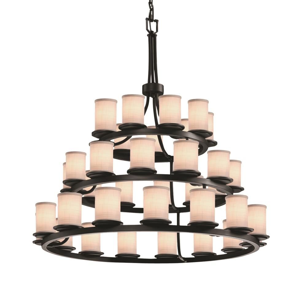 Textile 42 Inch 36 Light Chandelier by Justice Design Group