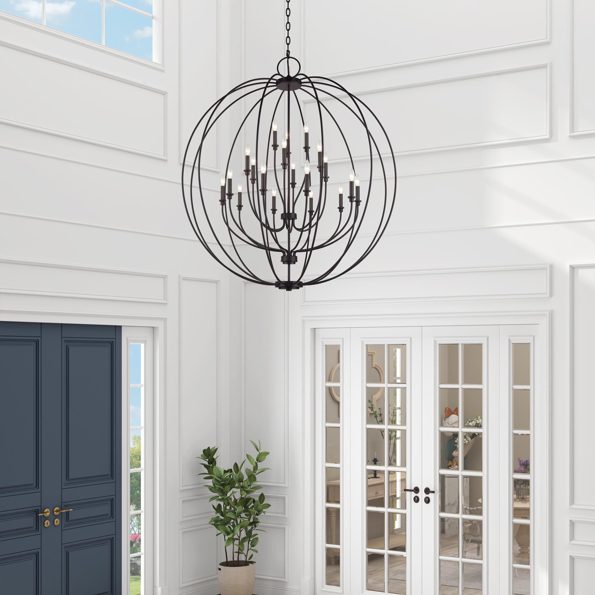 Milania 48 Inch Cage Pendant by Livex Lighting