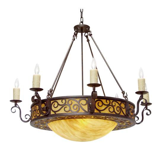 Delano 42 Inch 10 Light Chandelier by Meyda Lighting