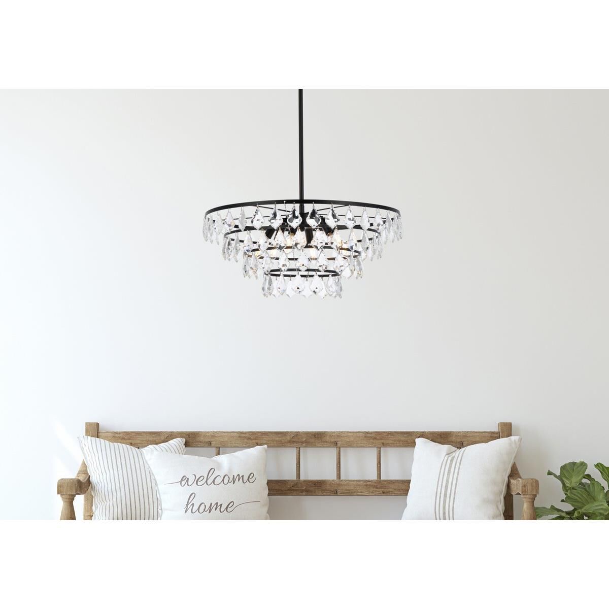 Ella 24 Inch Large Pendant by Elegant Lighting