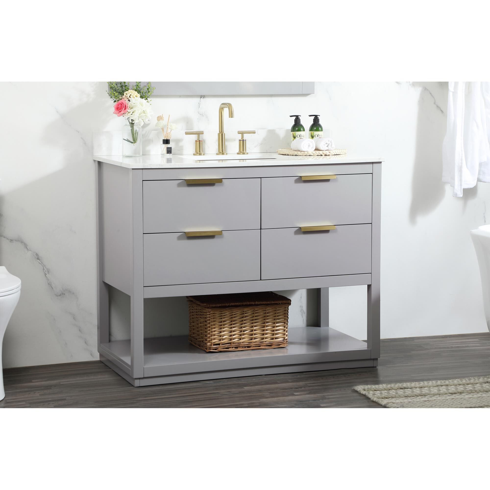 Larkin 42 Inch Bath Vanity by Elegant Decor
