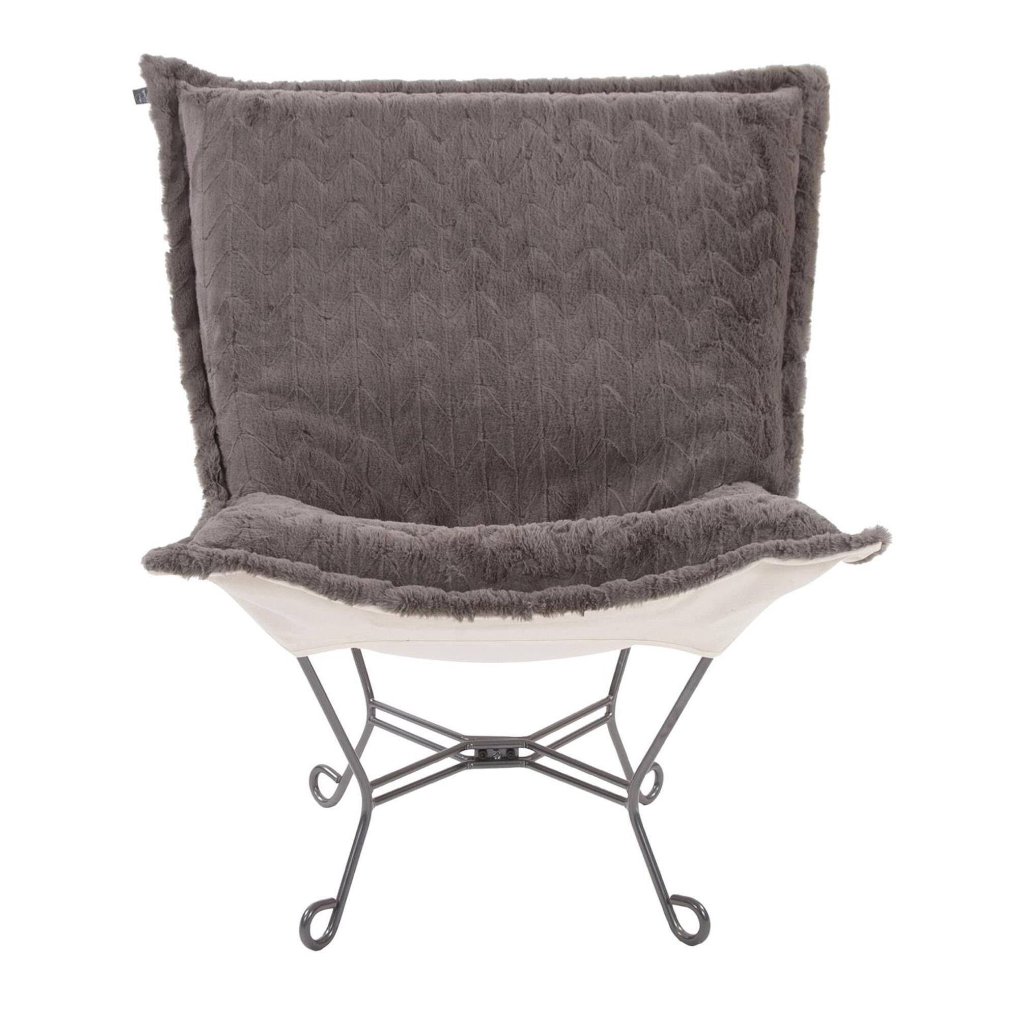 Scroll Puff Accent Chair,