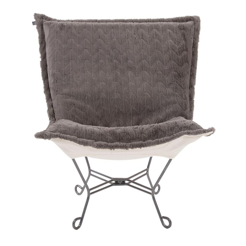 Scroll Puff Accent Chair by Howard Elliott