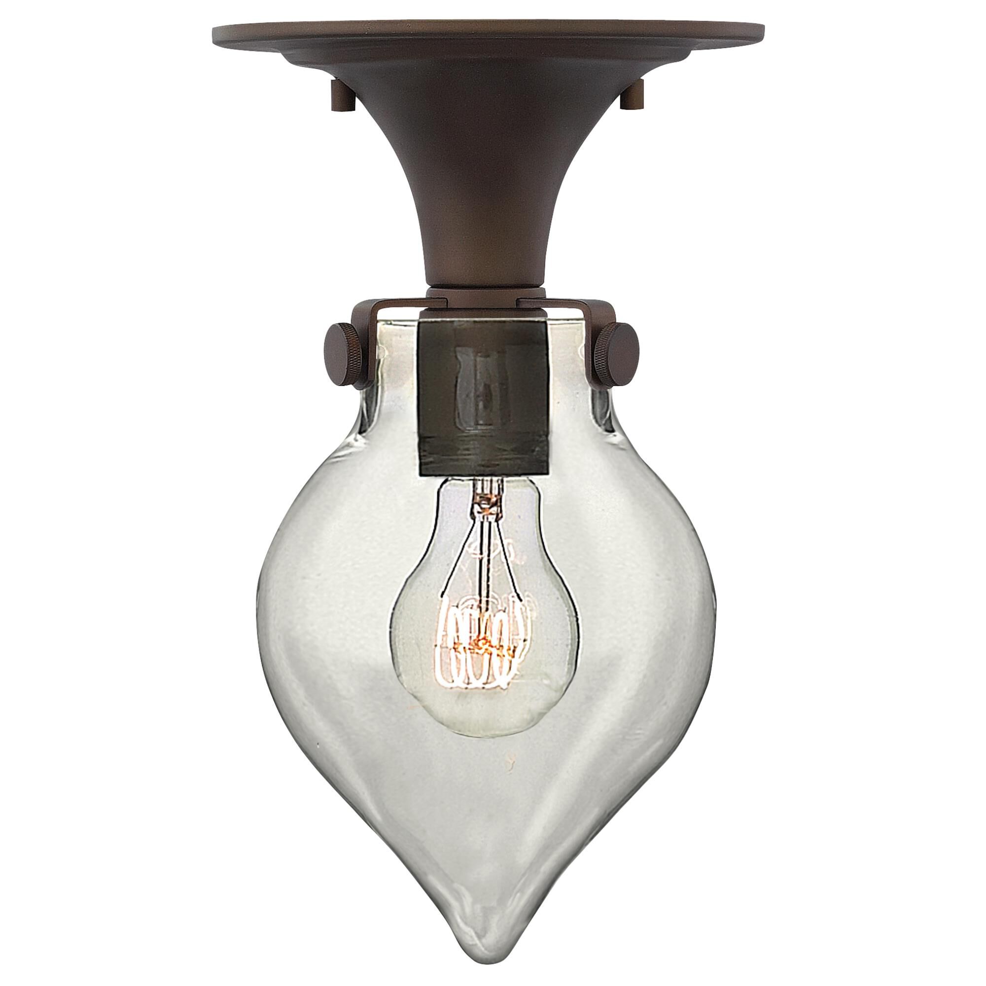 Congress 7 Inch 1 Light Semi Flush Mount by Hinkley Lighting