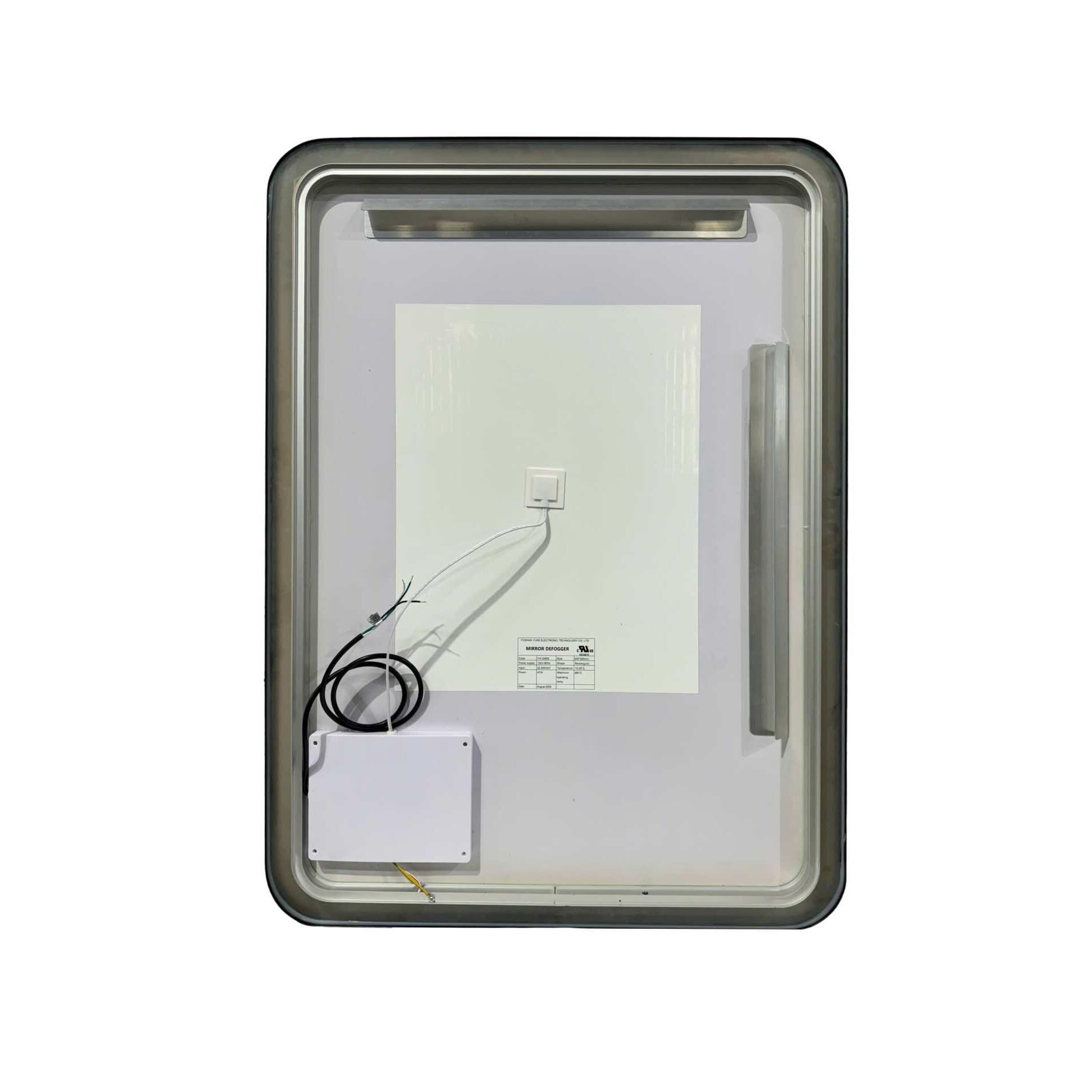 Harmoni 40 Inch Rectangular LED Lighted Mirror by Elegant Decor