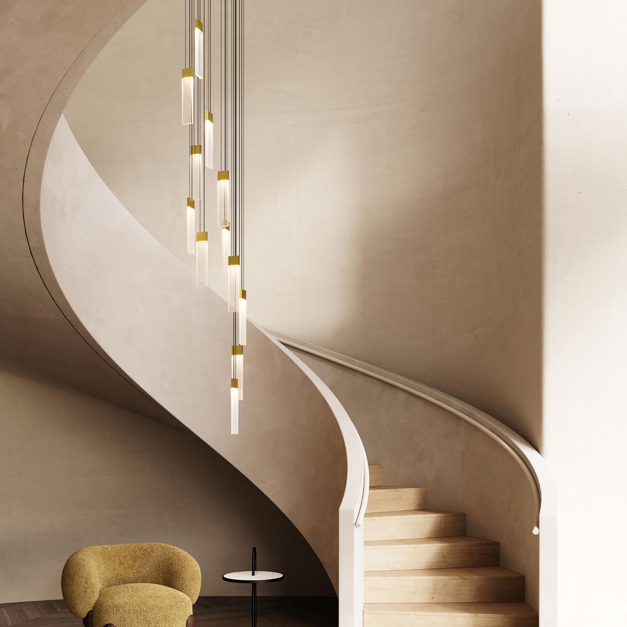 V Panels 7 Inch Multi Light Pendant by SONNEMAN